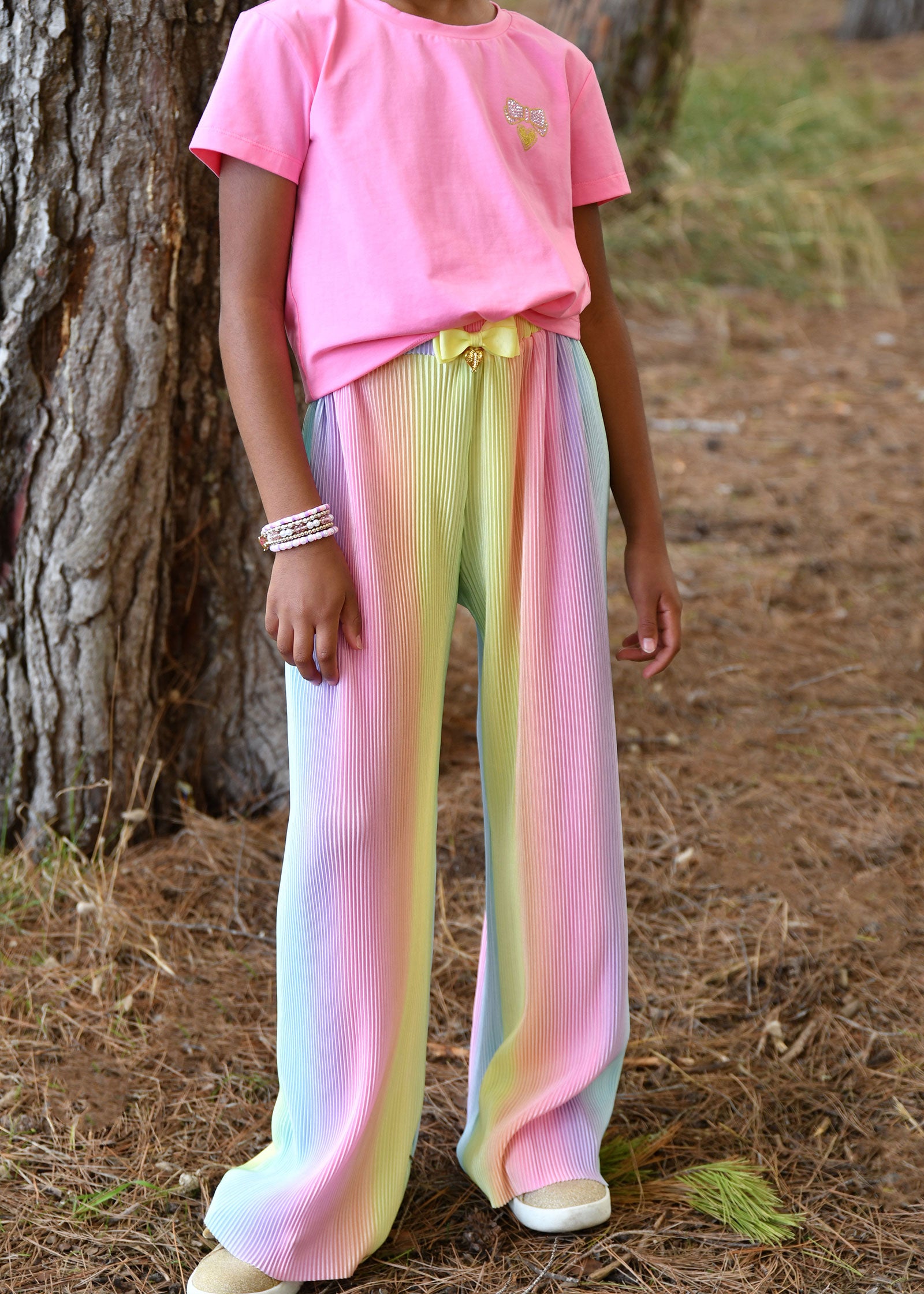 Fortuna Pleated Trousers Rainbow