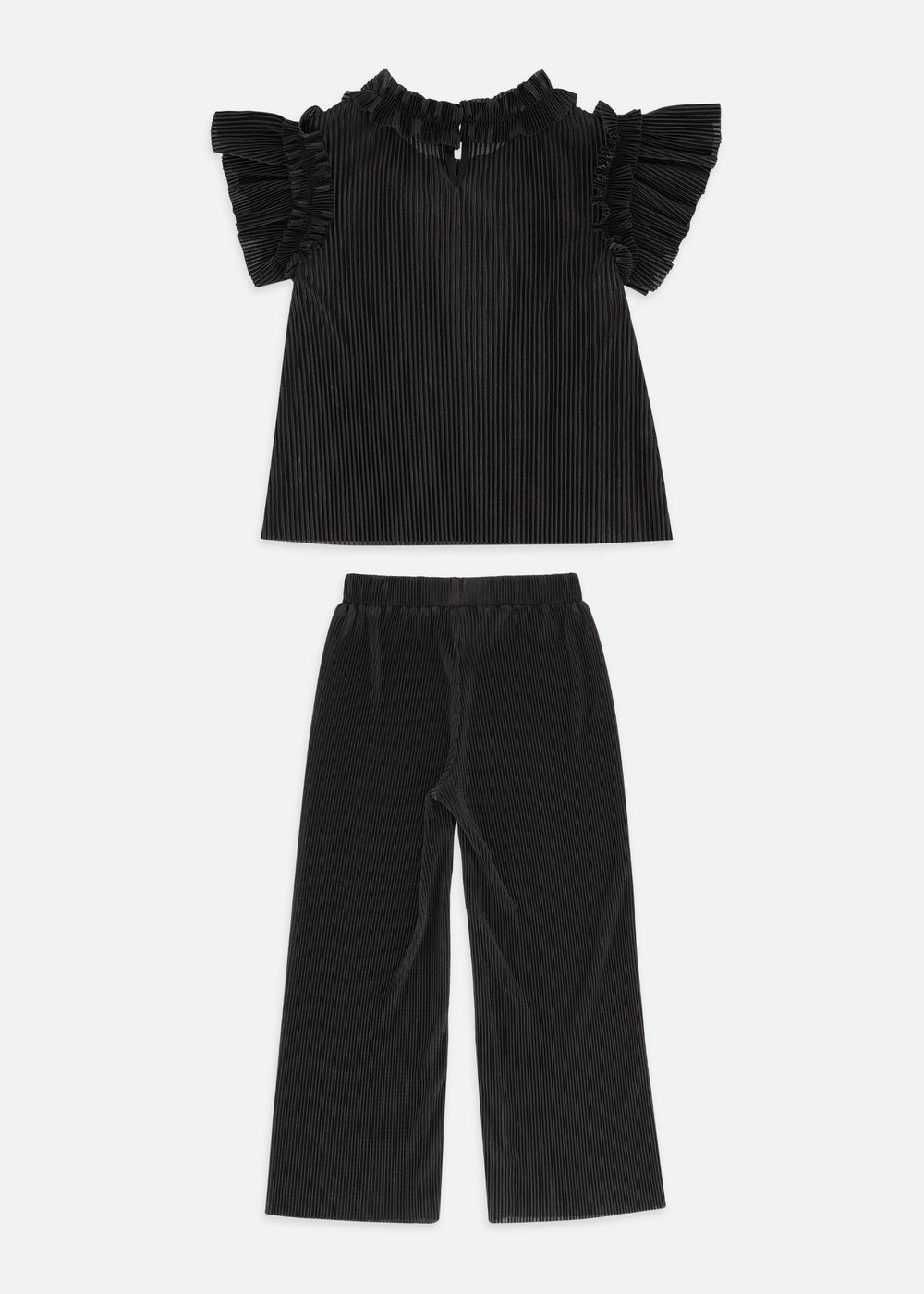 Fortune Pleated Set Black