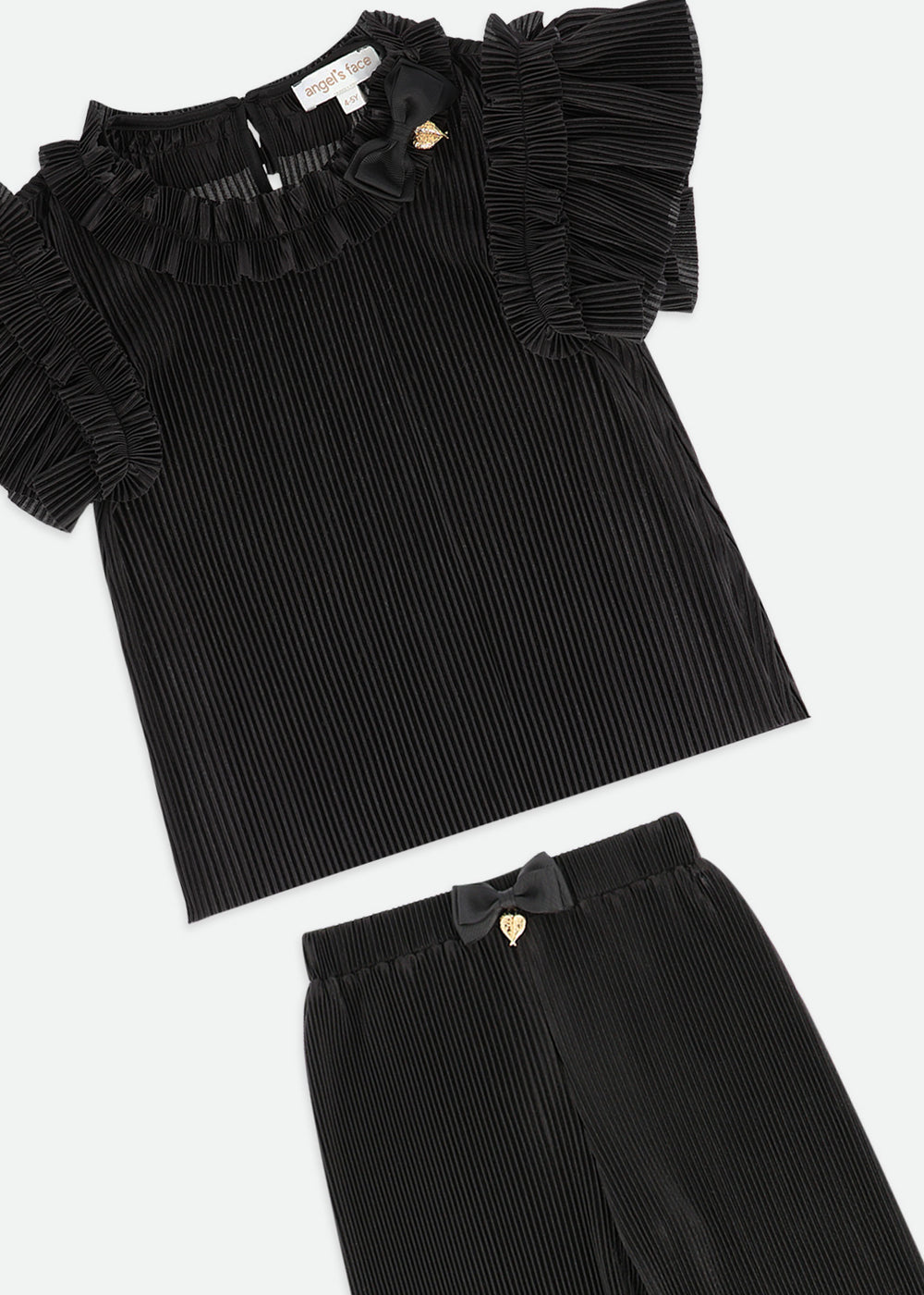 Fortune Pleated Set Black