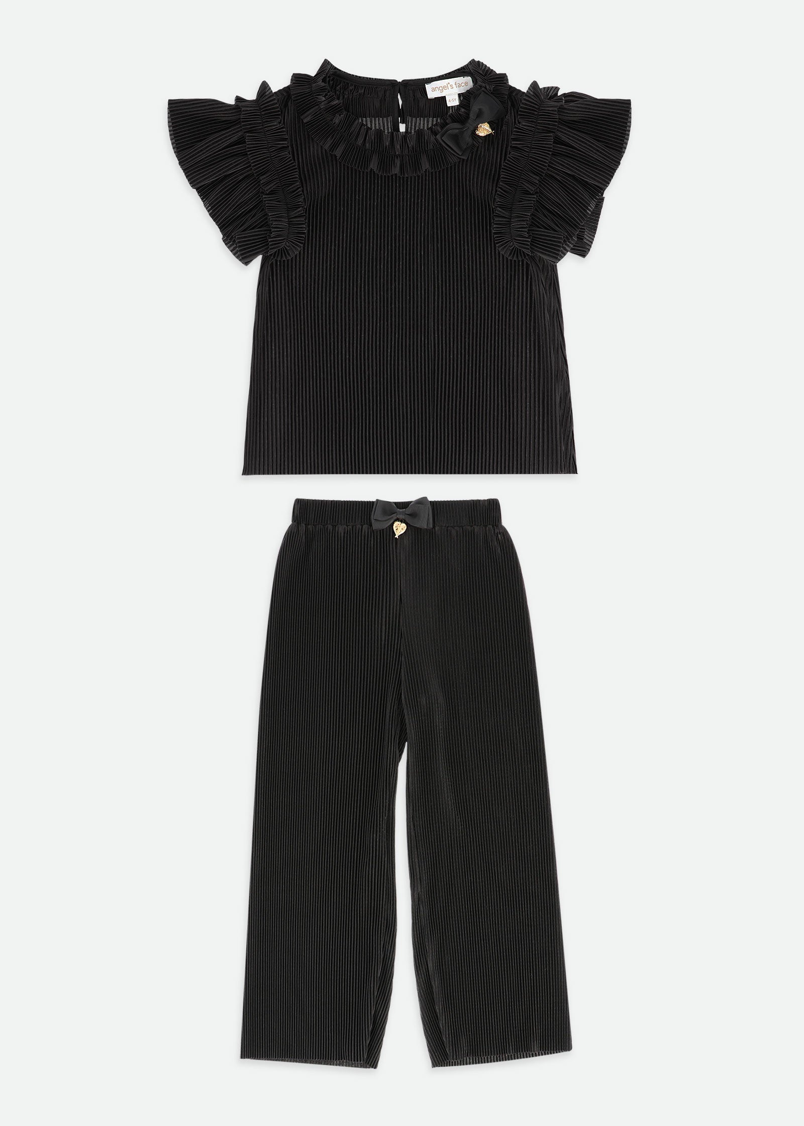 Fortune Pleated Set Black