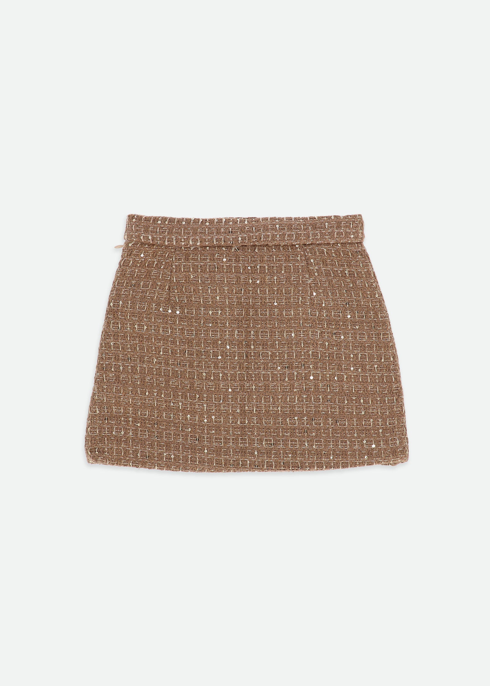 Francesca Tweed Skirt Toffee