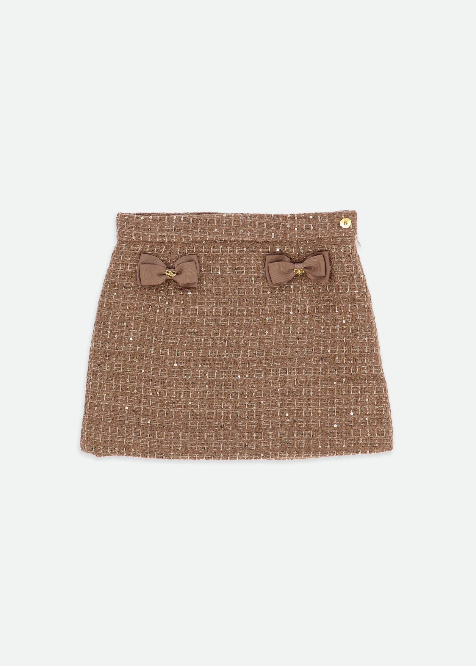 Francesca Tweed Skirt Toffee