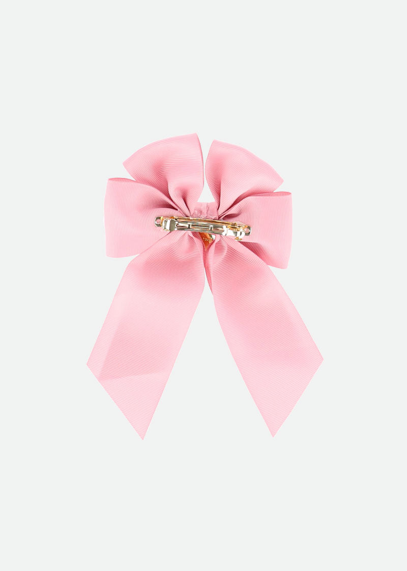 French Bow Clip Tea Rose