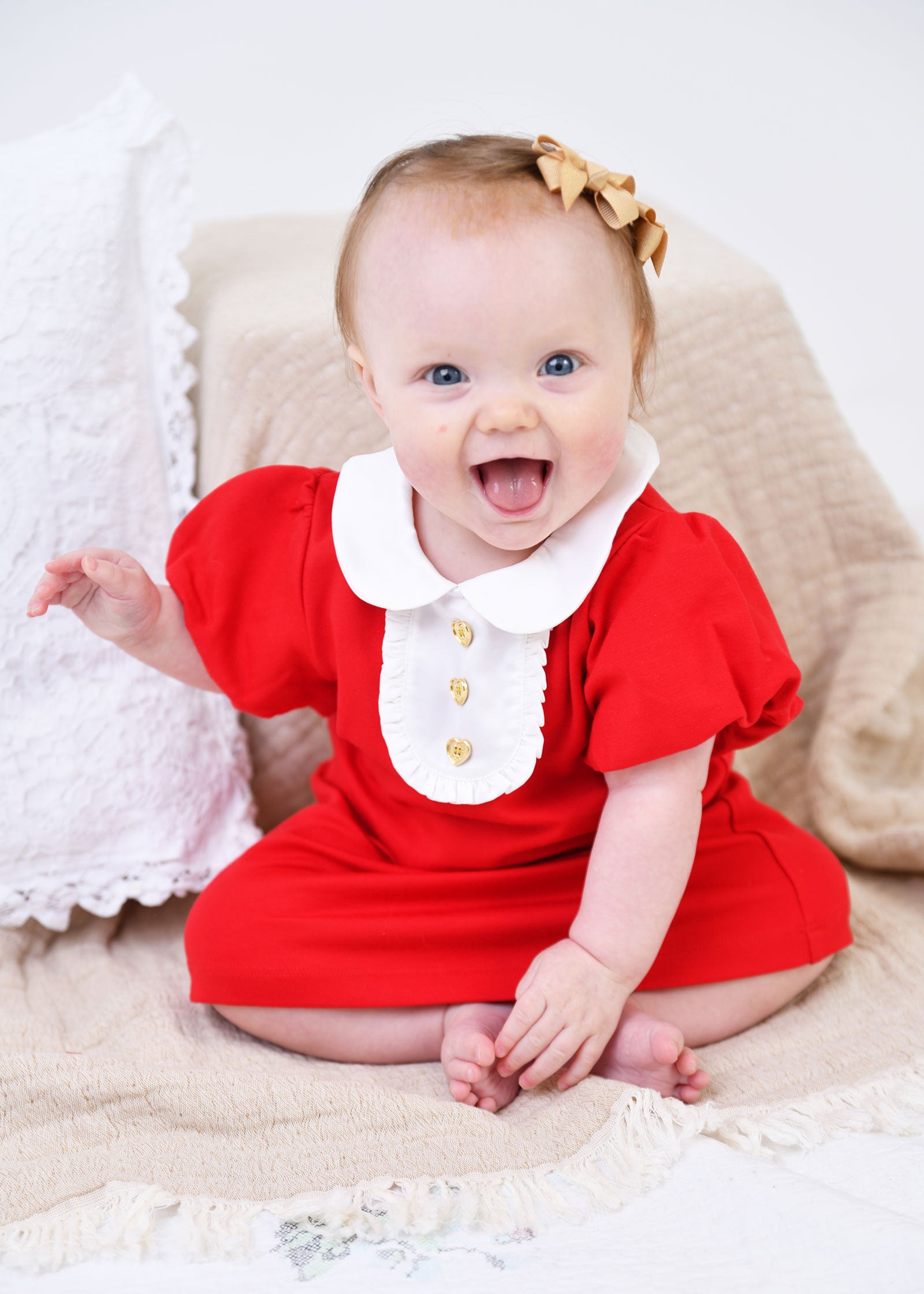 Friday Baby Dress Red