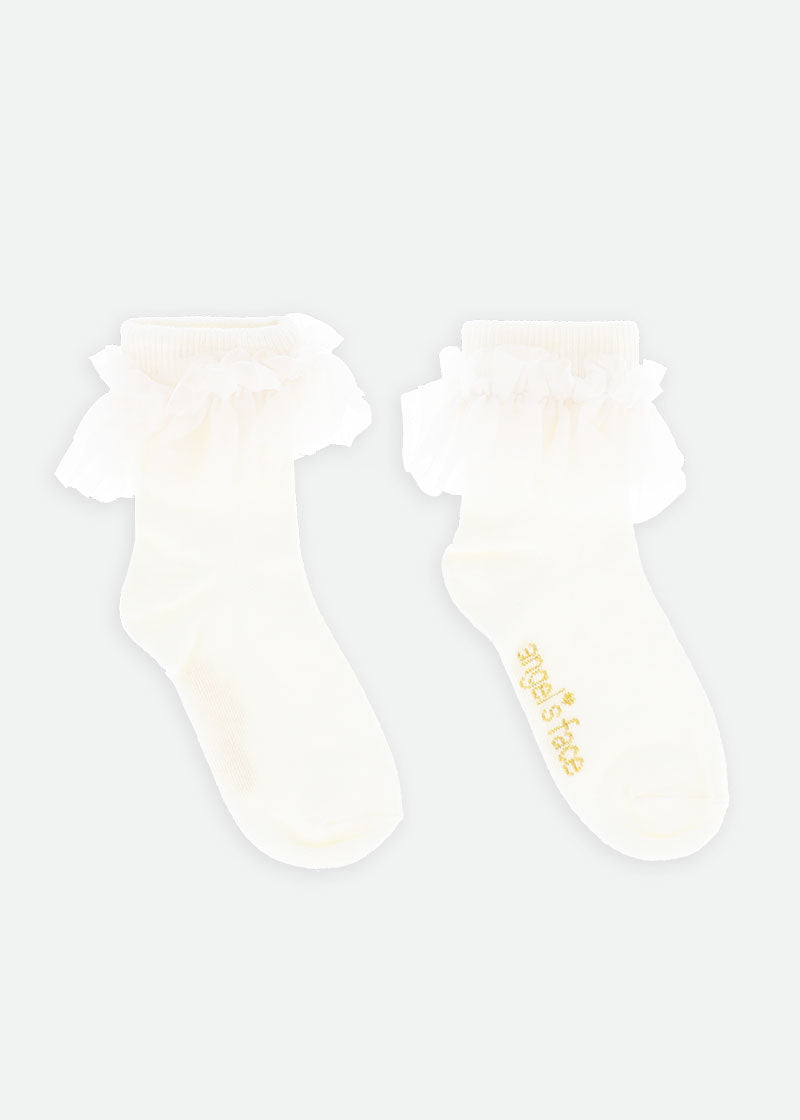 Frilly Socks Snowdrop