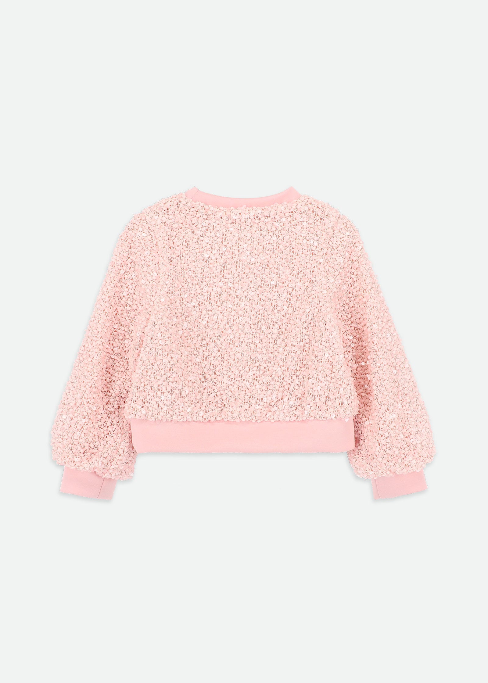 Genevieve Boucle Sequin Top Pink
