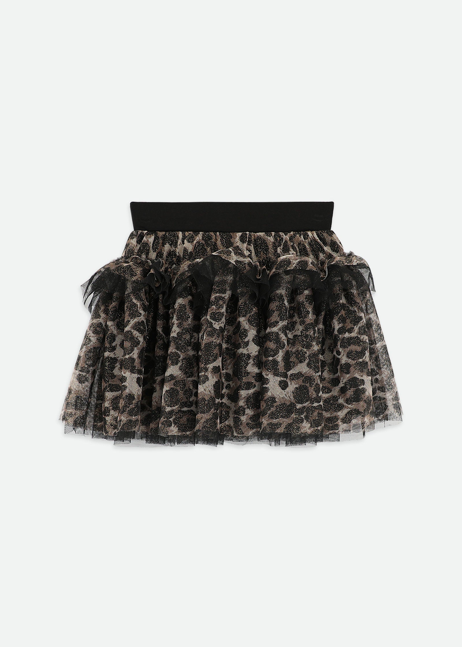 Georgian Leopard Skirt Black