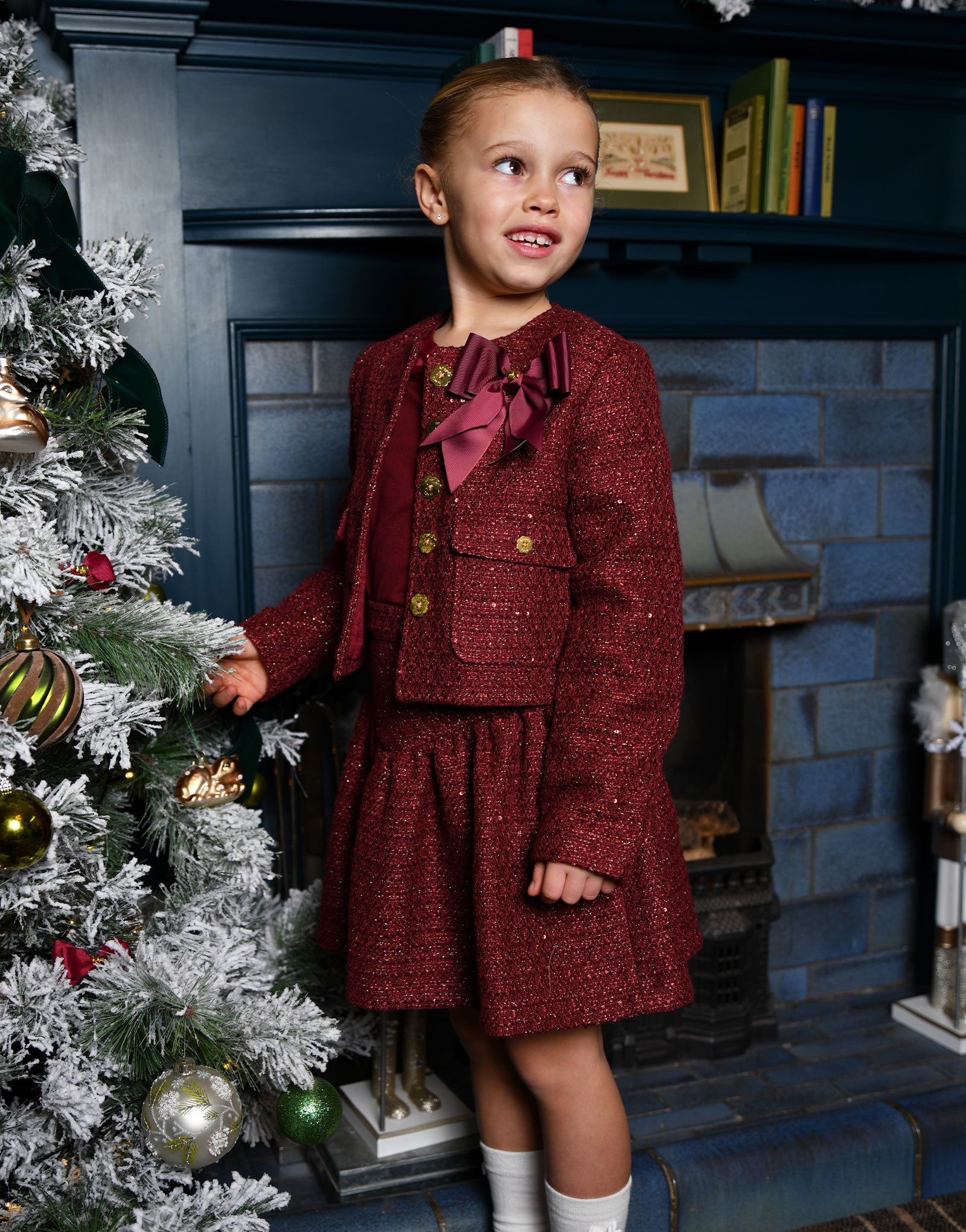 Gianna Tweed Jacket Port