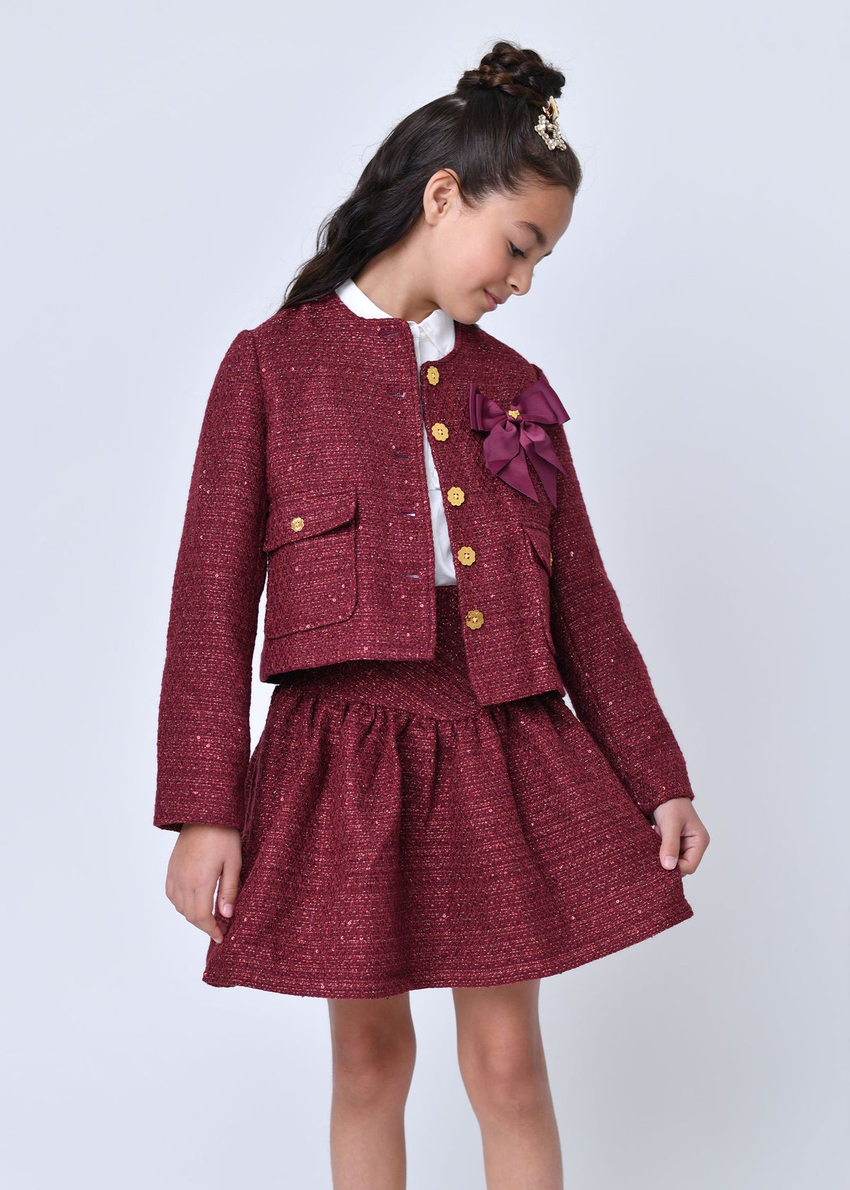 Gianna Tweed Jacket Port