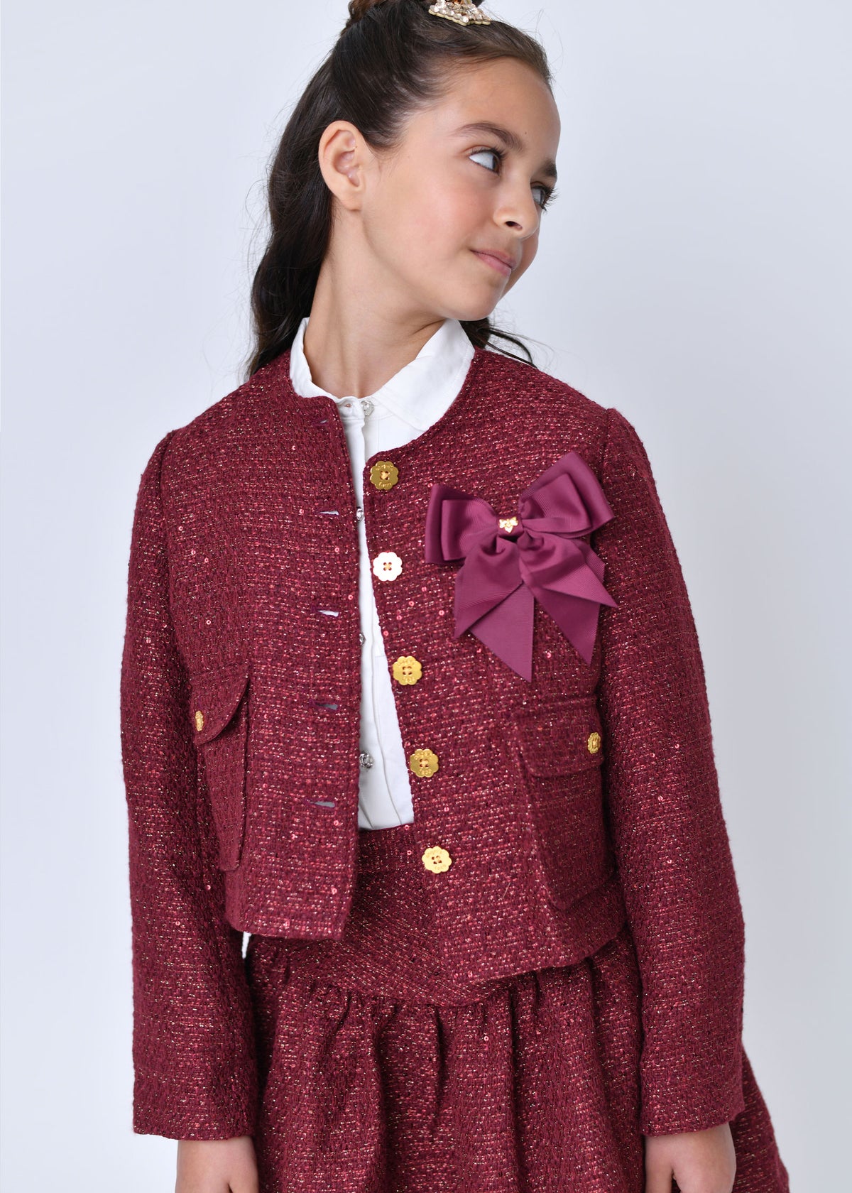Gianna Tweed Jacket Port