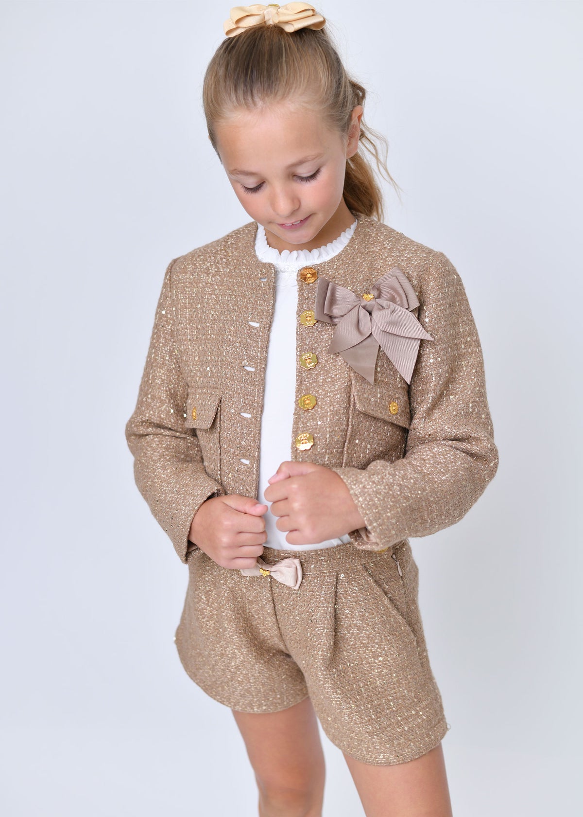 Gianna Tweed Jacket Toffee