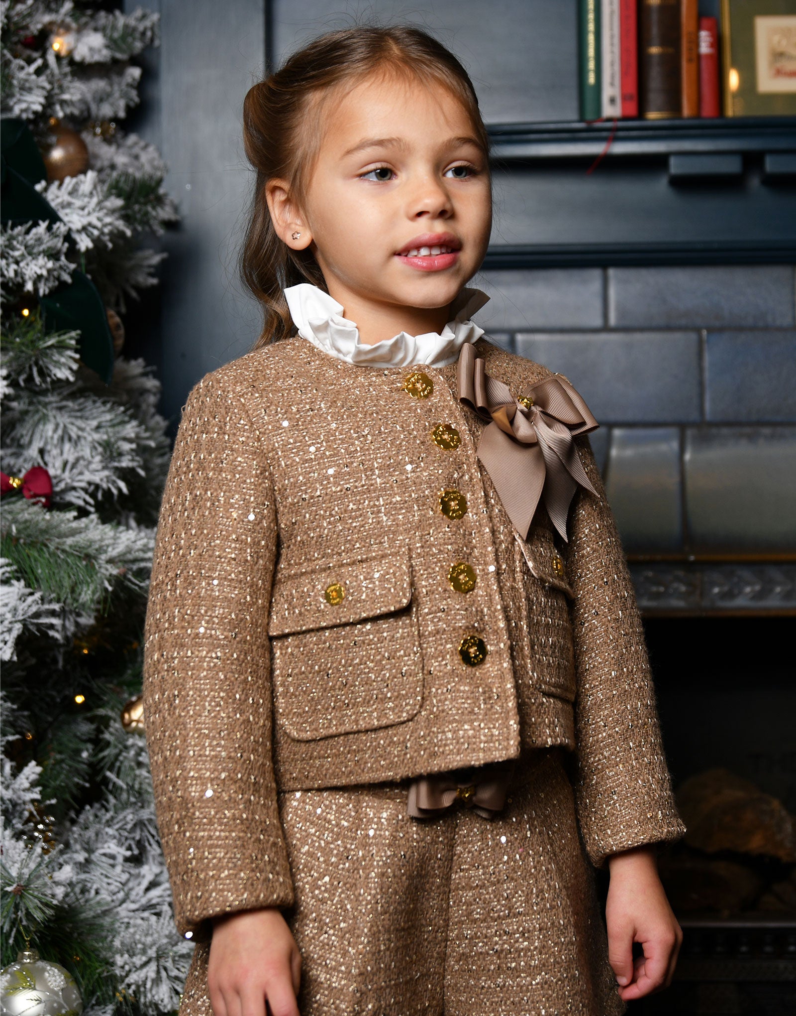 Gianna Tweed Jacket Toffee