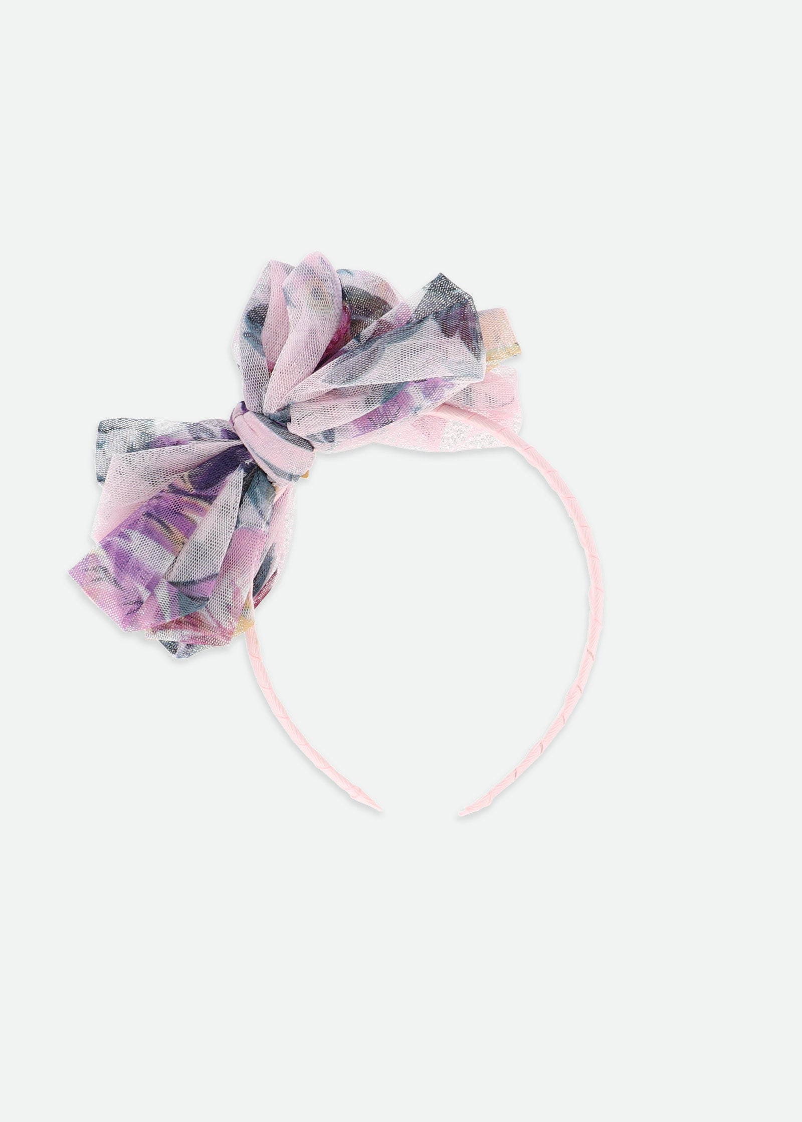 Gladys Bold Floral Headband Fairy Pink