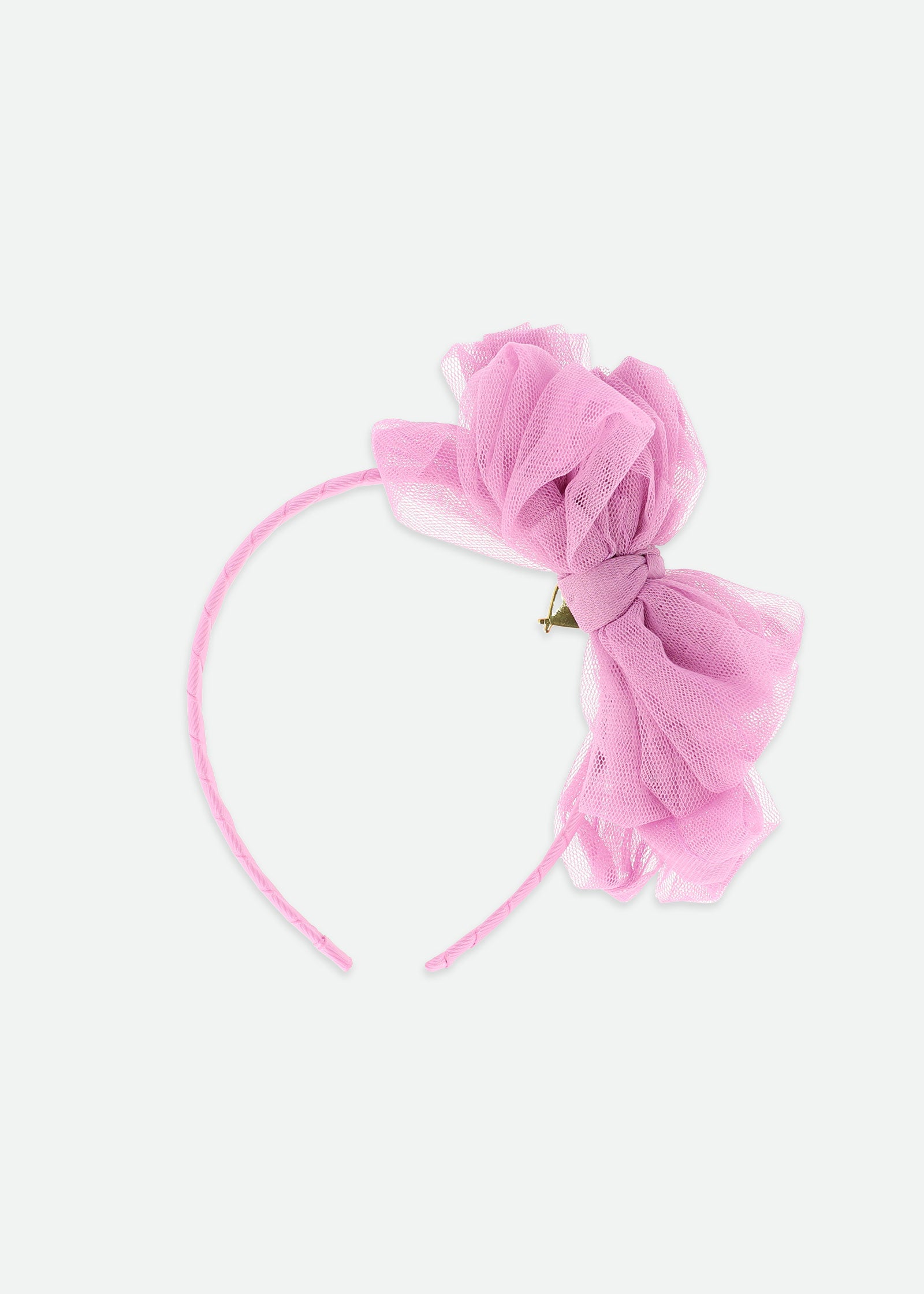 Gladys Tulle Headband Orchid Lilac