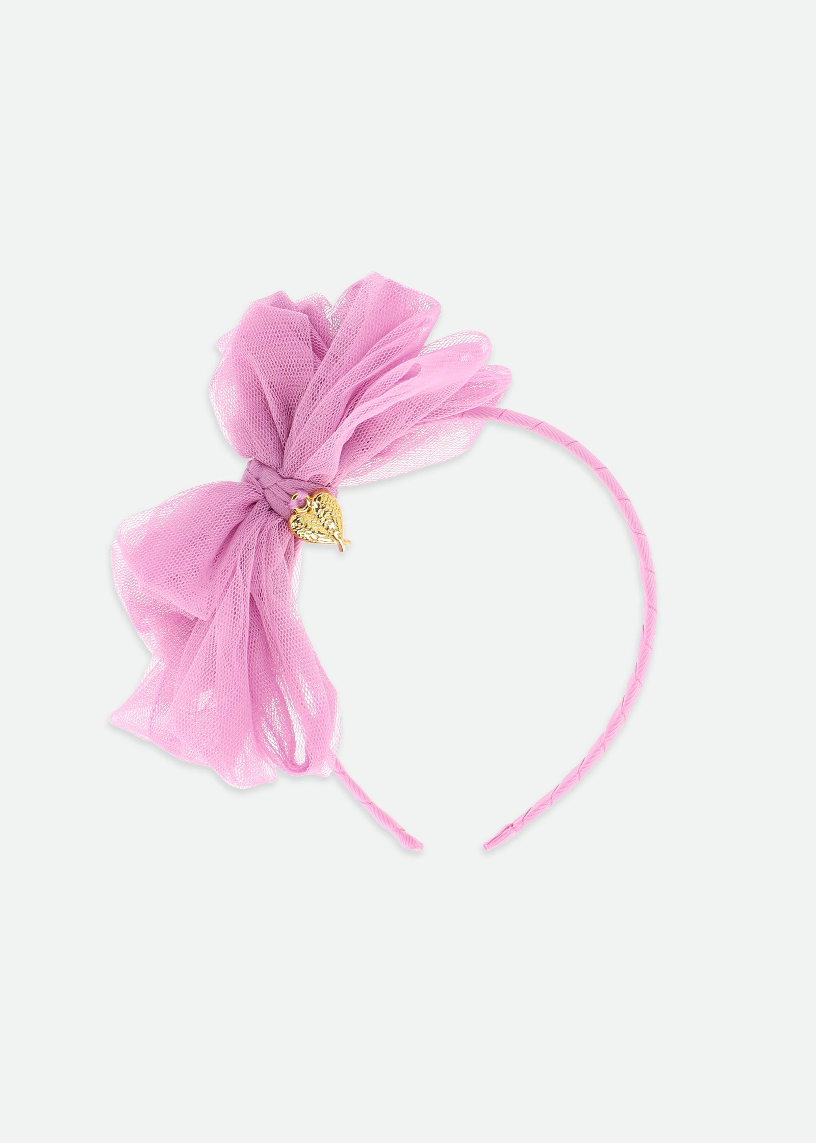 Gladys Tulle Headband Orchid Lilac