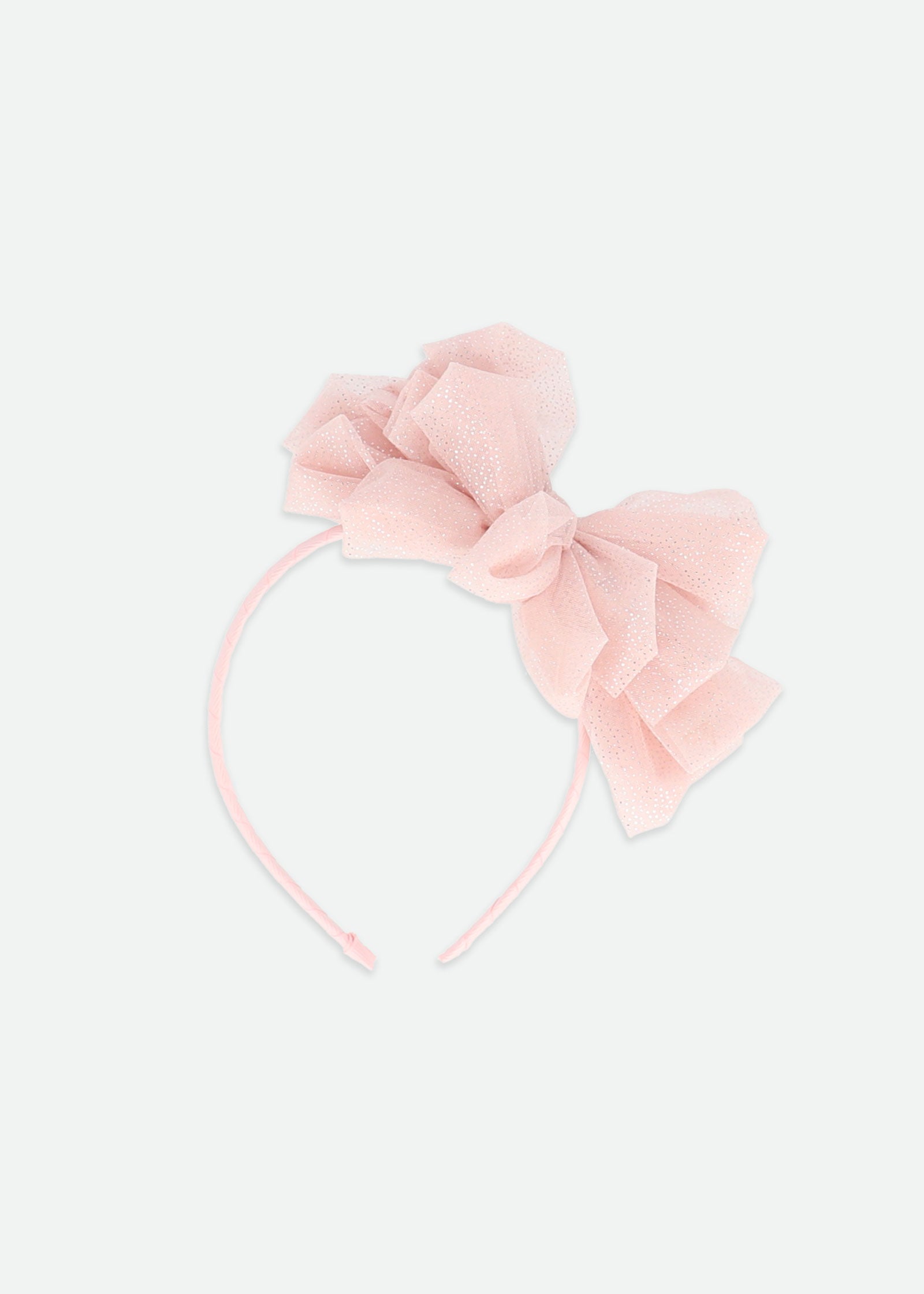 Gladys Sparkle Tulle Headband Sweet Blush