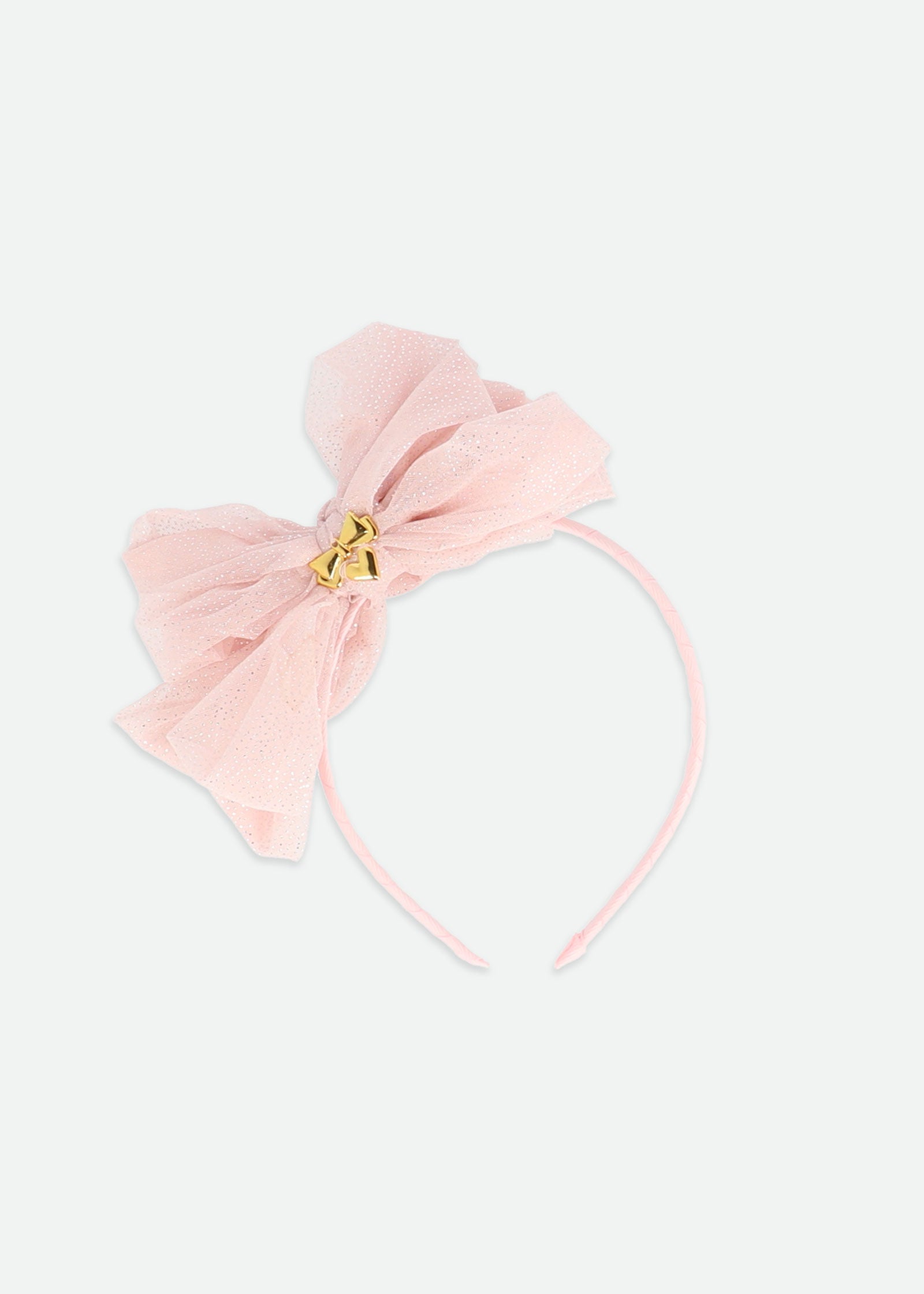 Gladys Sparkle Tulle Headband Sweet Blush