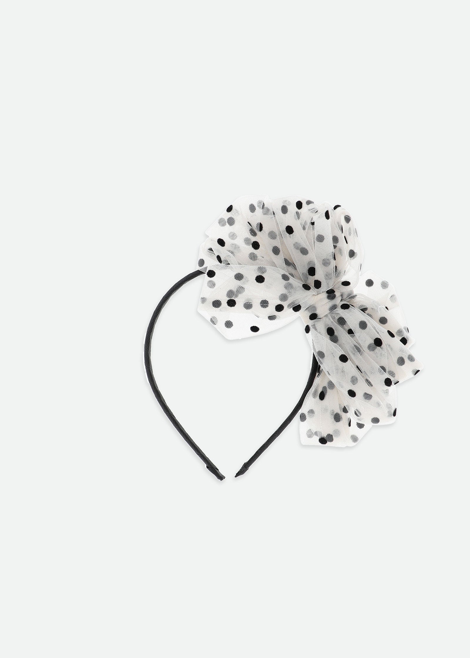 Gladys Contrast Spot Headband Biscuit