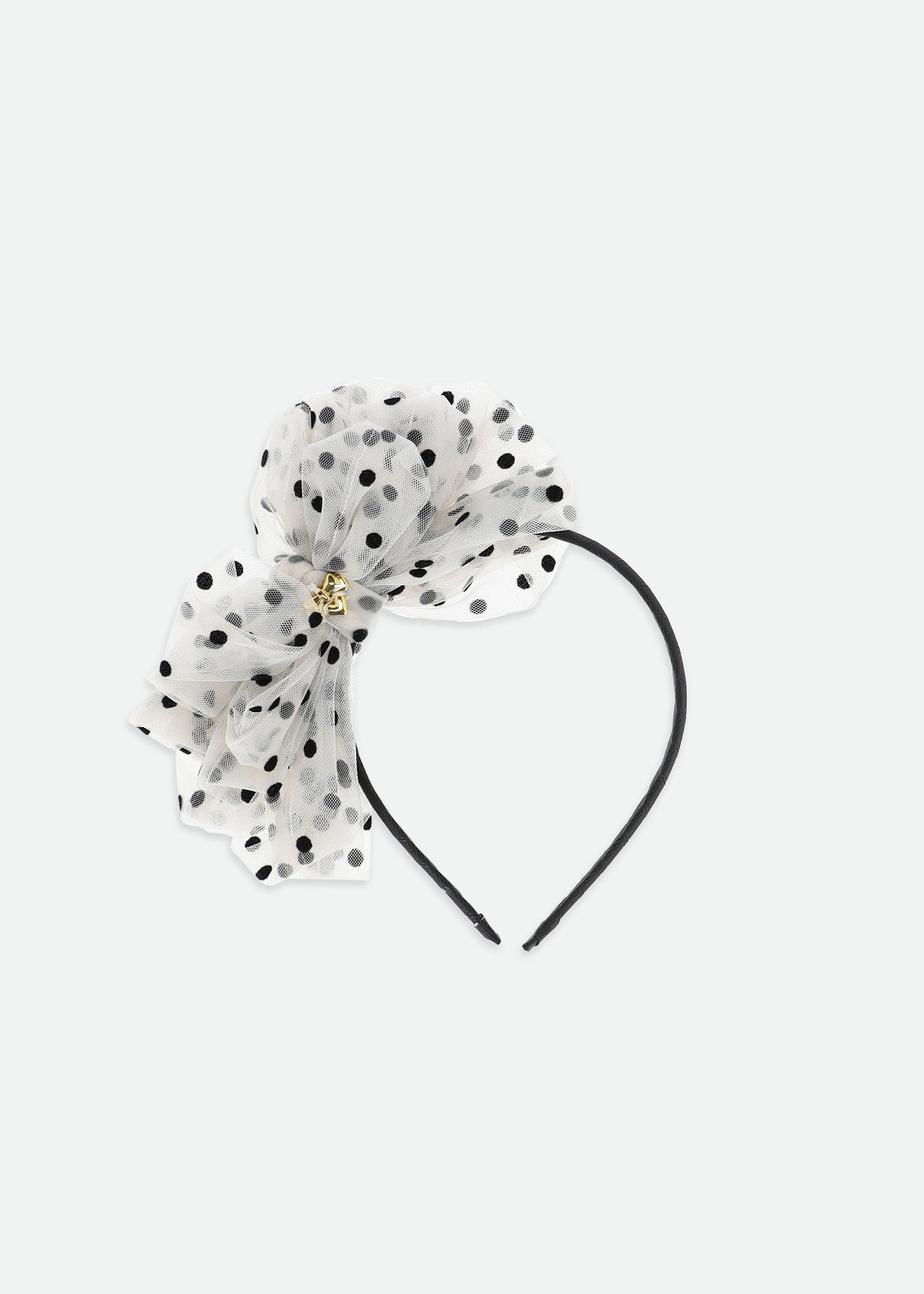 Gladys Contrast Spot Headband Biscuit
