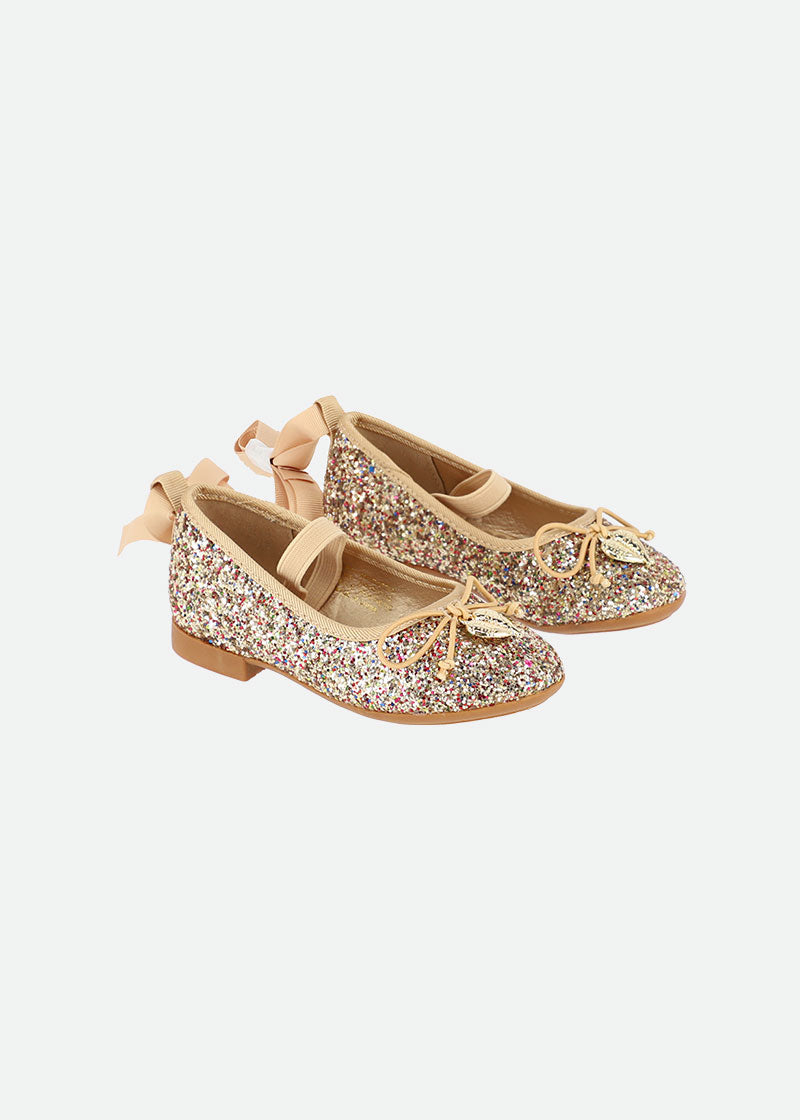 Glitterati Toddler Pumps Gold