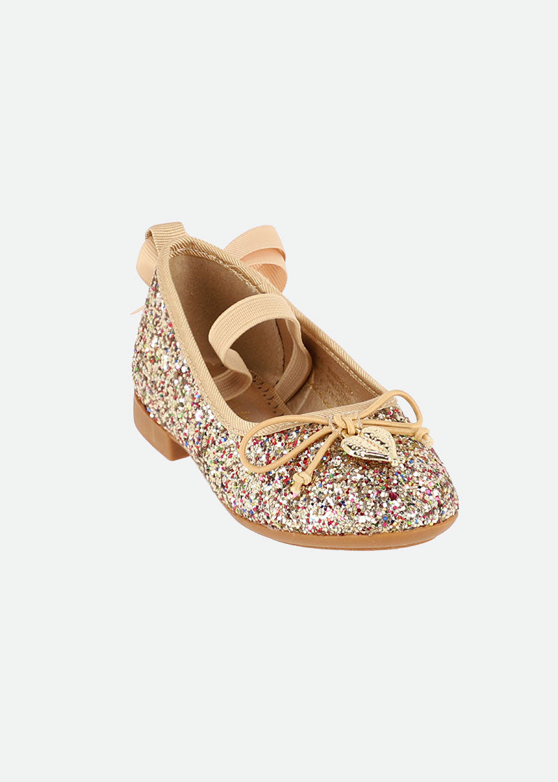 Glitterati Toddler Pumps Gold