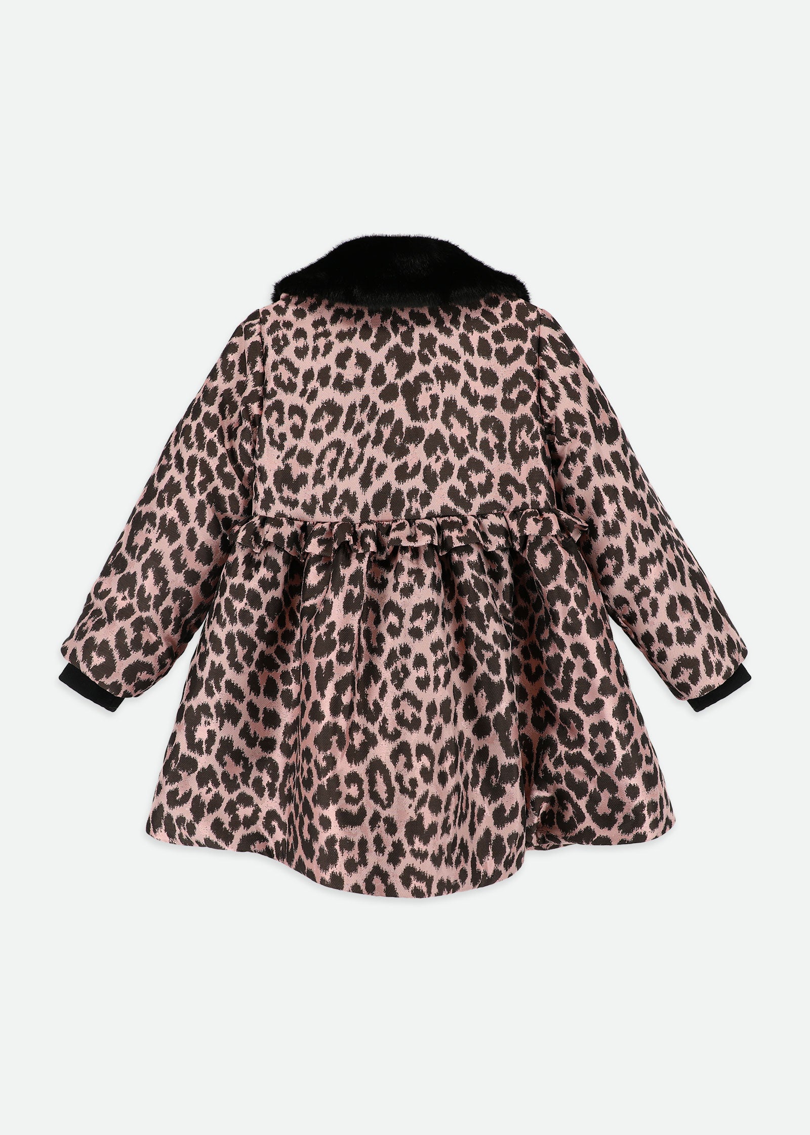 Harmony Leopard Coat Pink