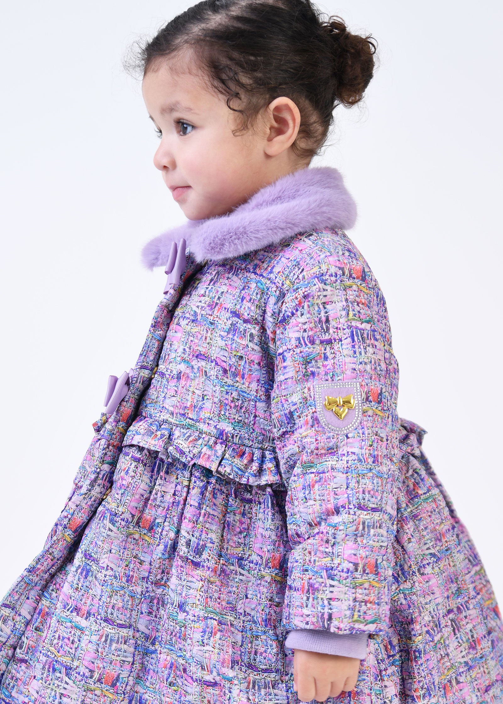 Harmony Baby Coat Purple Mix