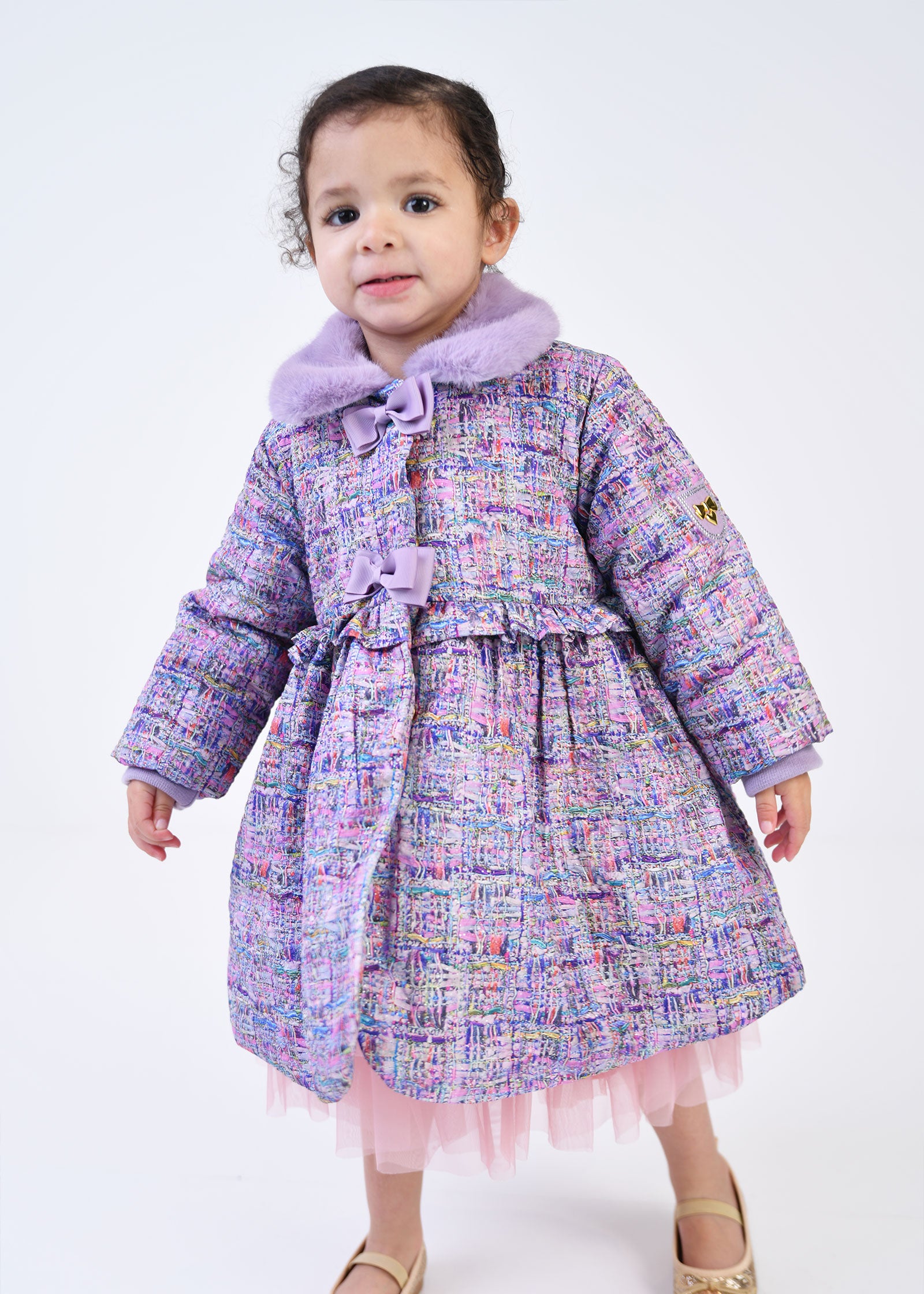 Harmony Baby Coat Purple Mix