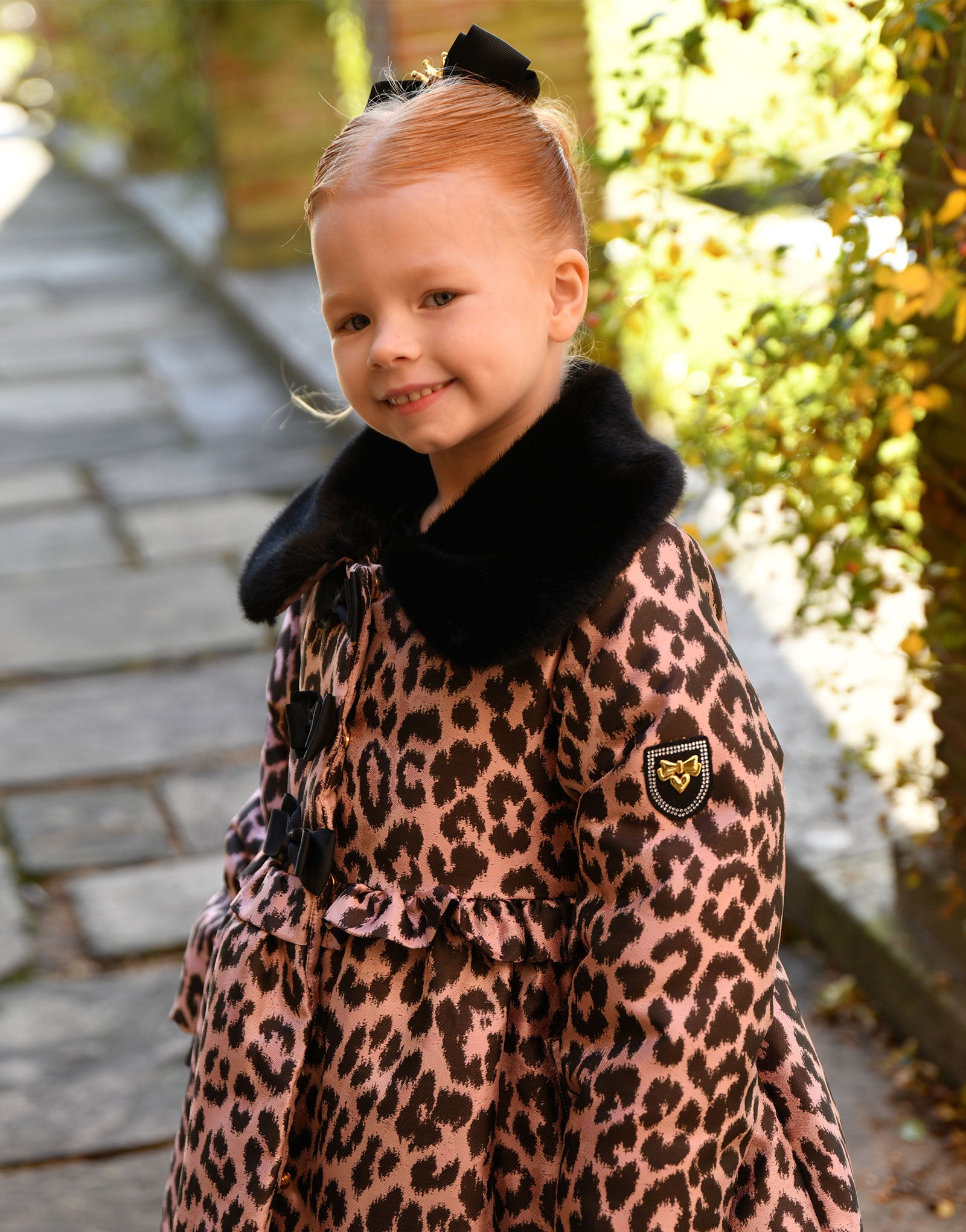 Harmony Leopard Coat Pink