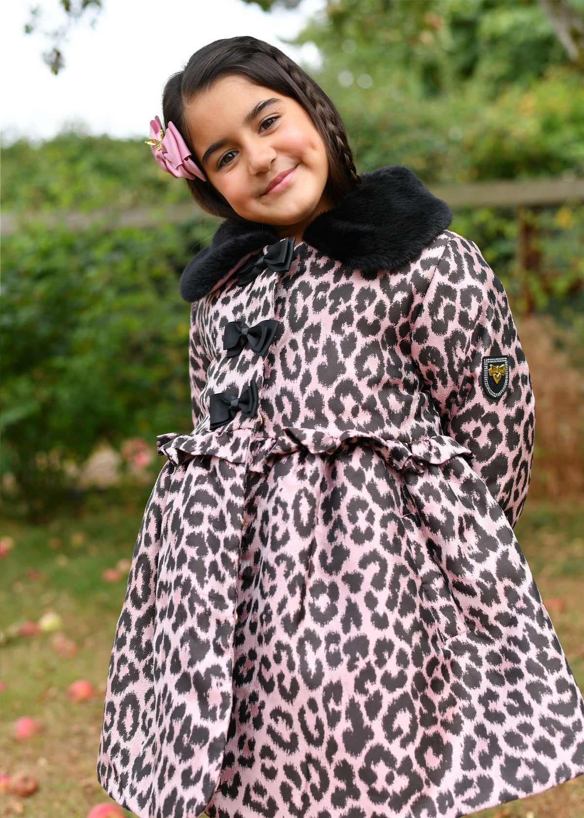 Harmony Leopard Coat Pink