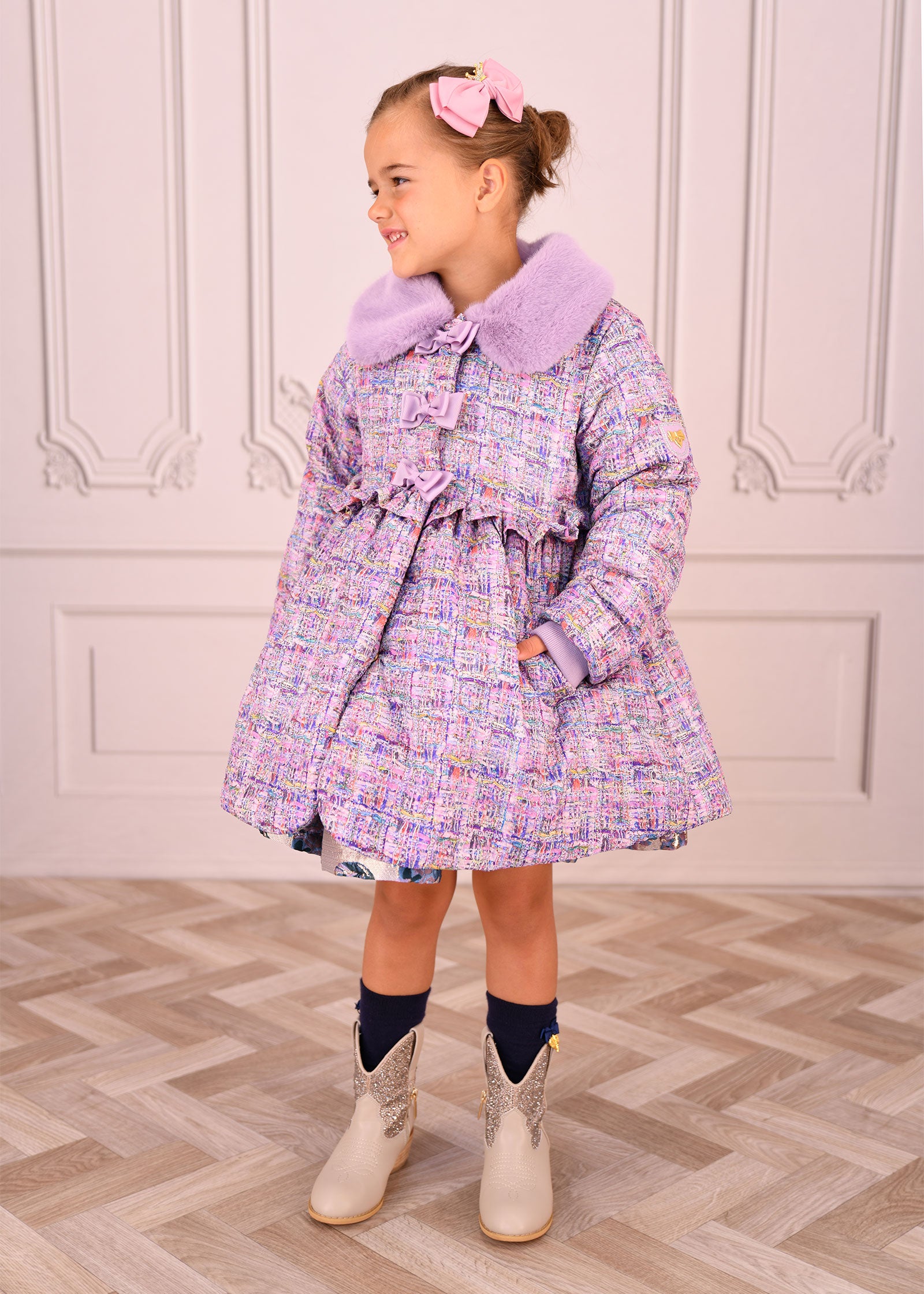 Harmony Coat Purple Mix