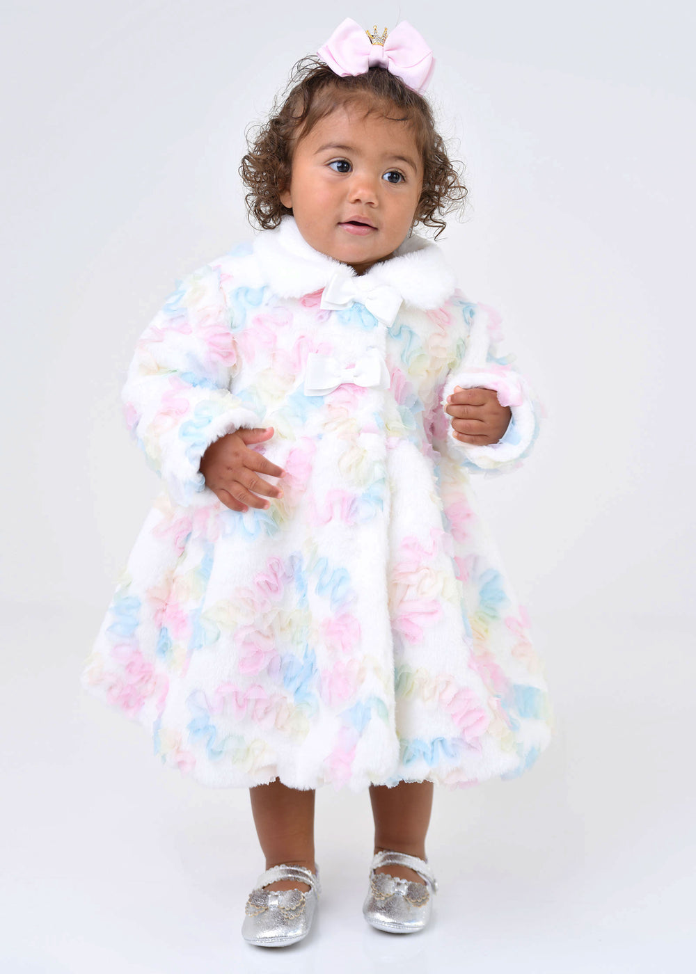 Harmony Baby Fur Pastel Coat Snowdrop