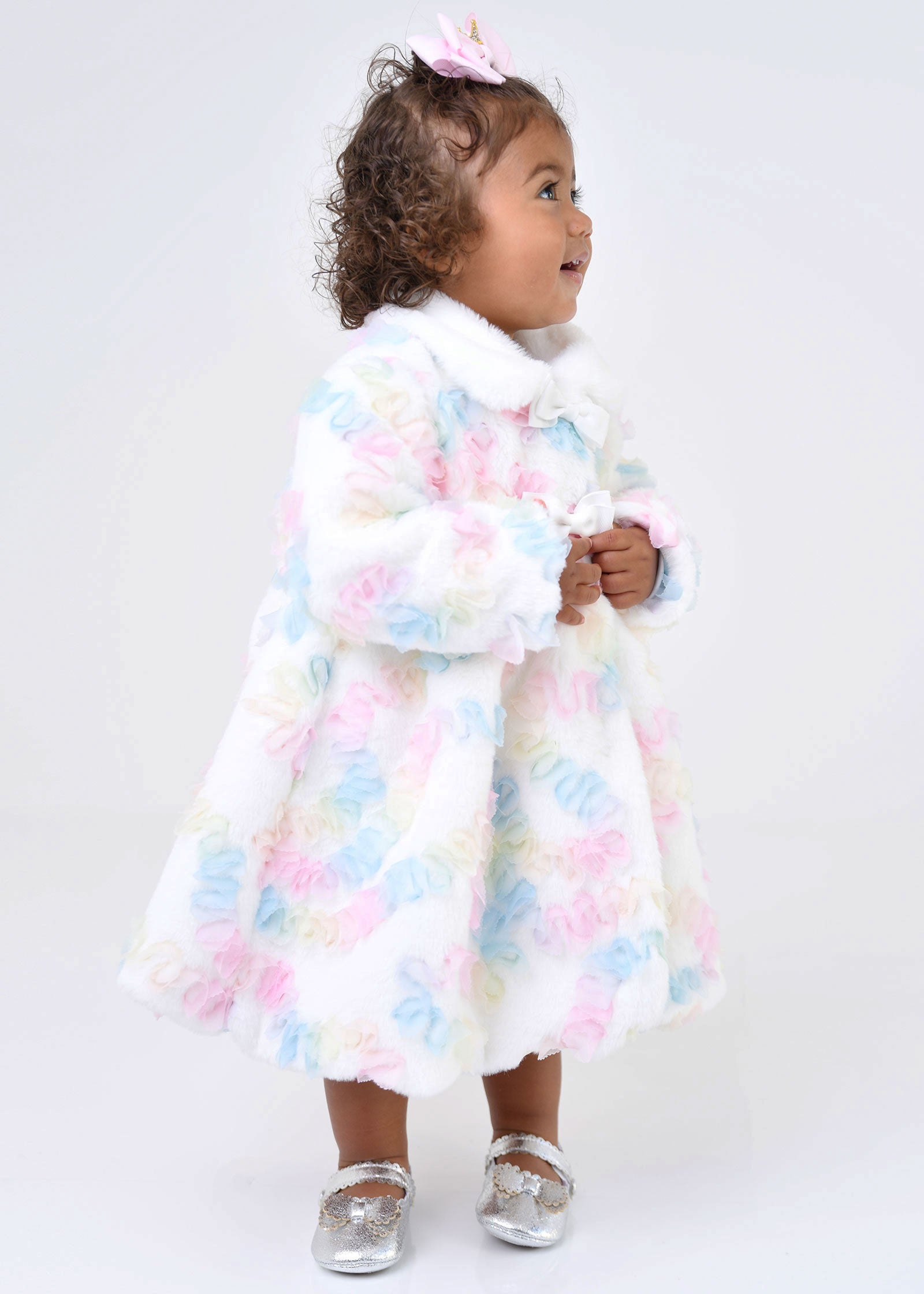 Harmony Baby Fur Pastel Coat Snowdrop