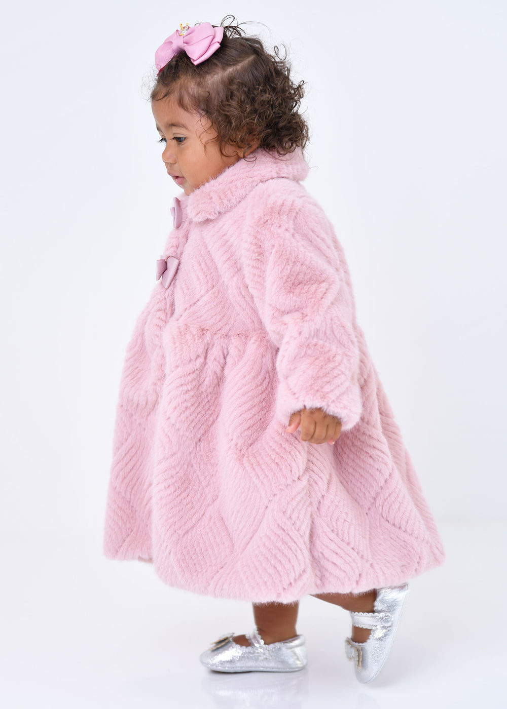 Harmony Baby Fur Coat Tea Rose