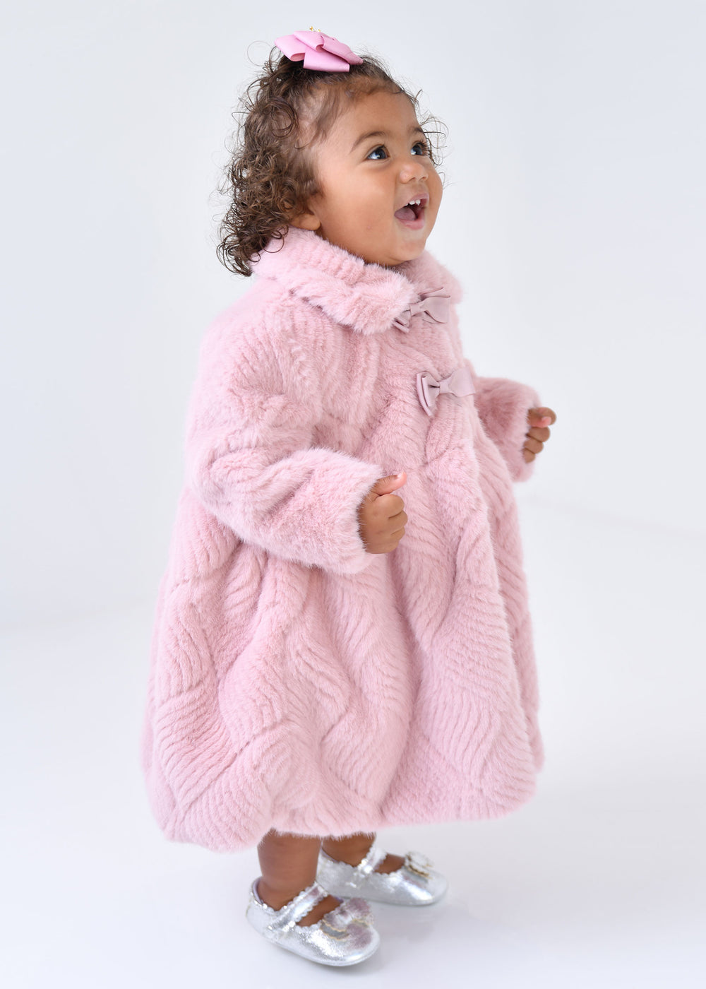 Harmony Baby Fur Coat Tea Rose