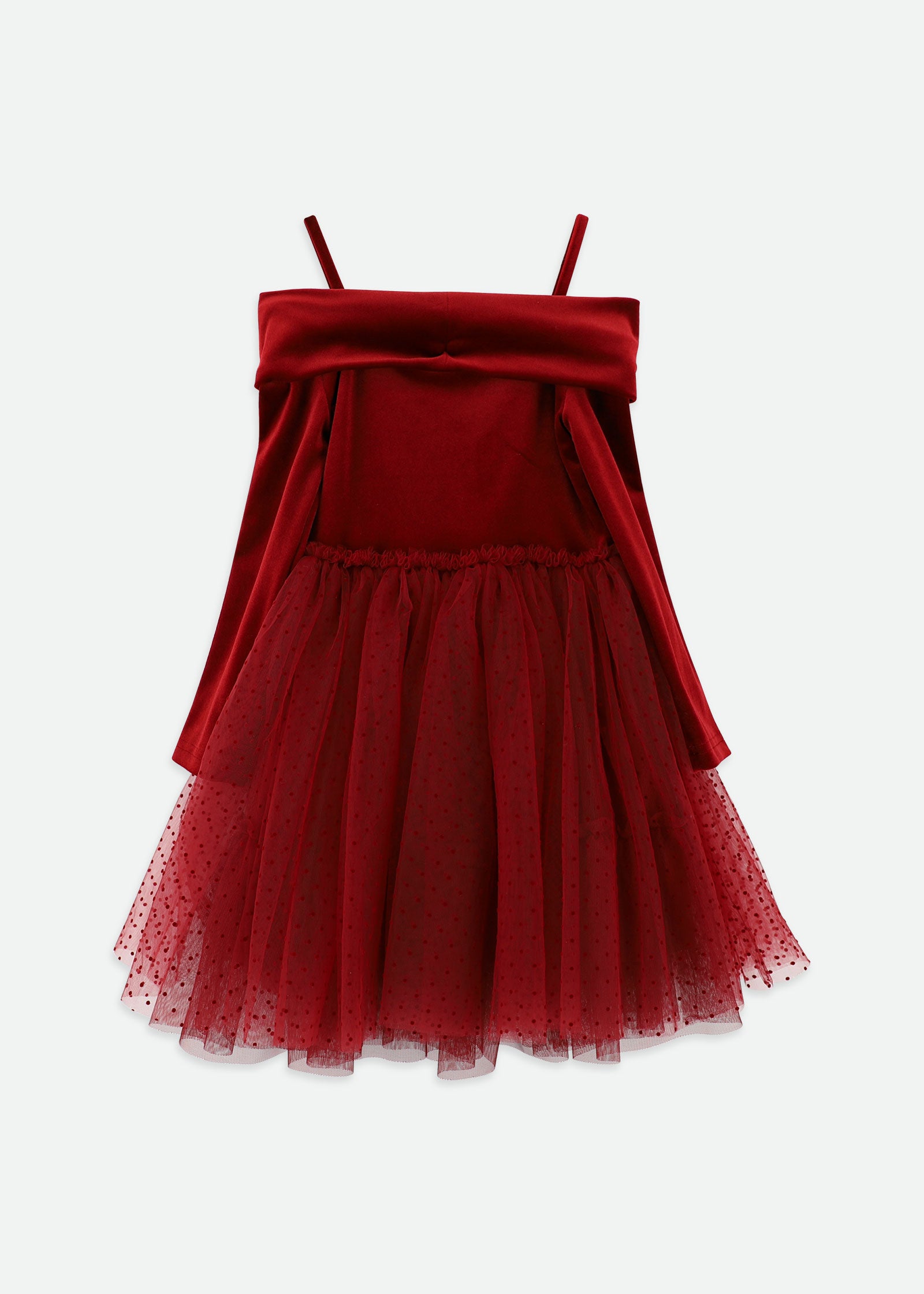 Hepburn Velour Tulle Tea Dress Port