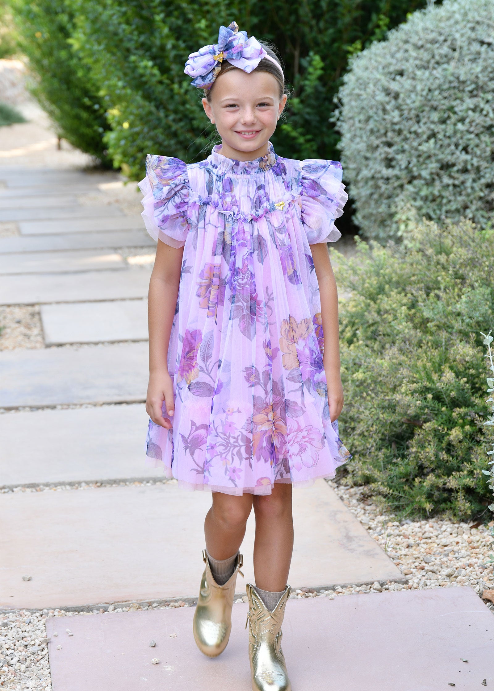 Hettie Floral Dress Fairy Pink  Angel's Face