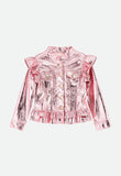 Indigo Metallic Jacket Pink