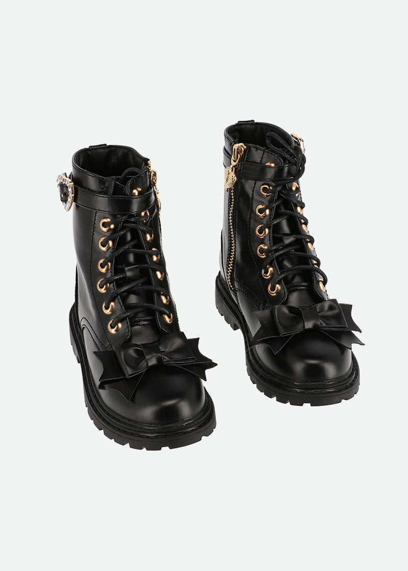 Ingrid Bow Boots Black