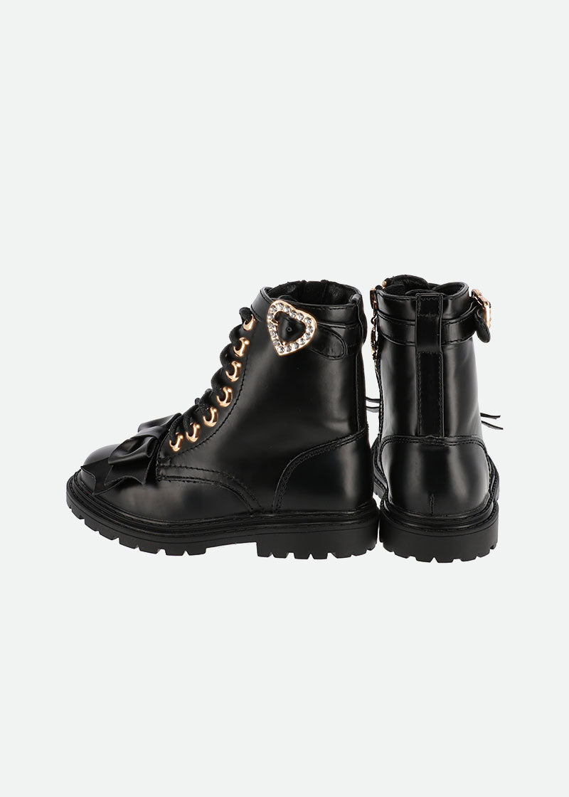 Ingrid Bow Boots Black