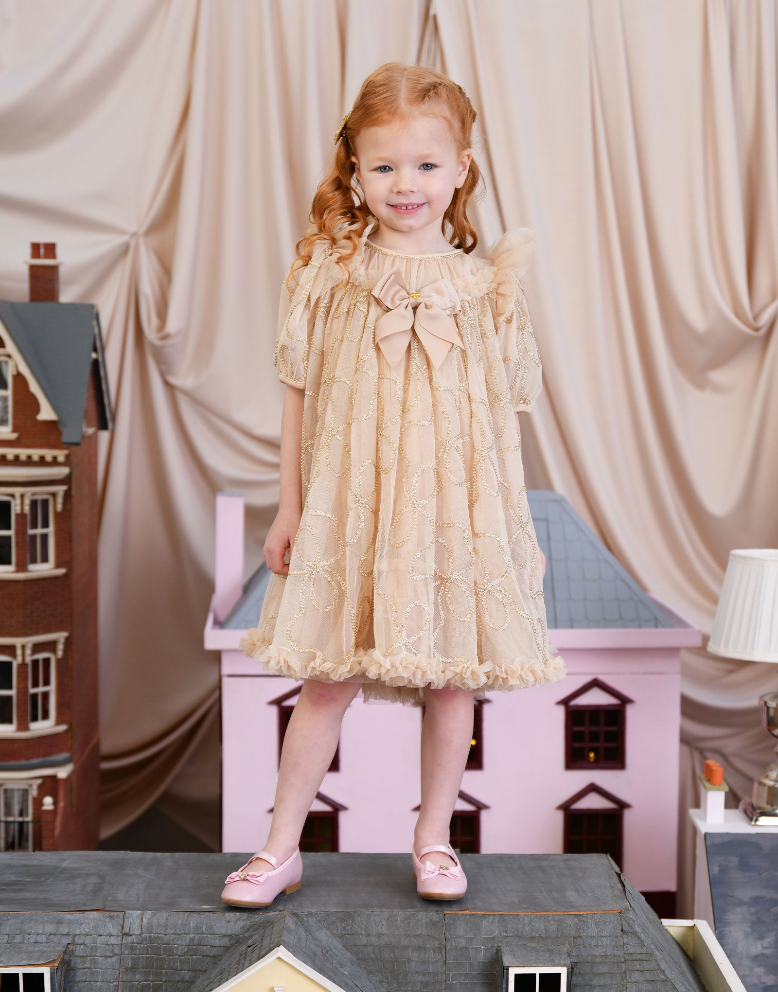 Sylvie Toddler Bow Pump Pink
