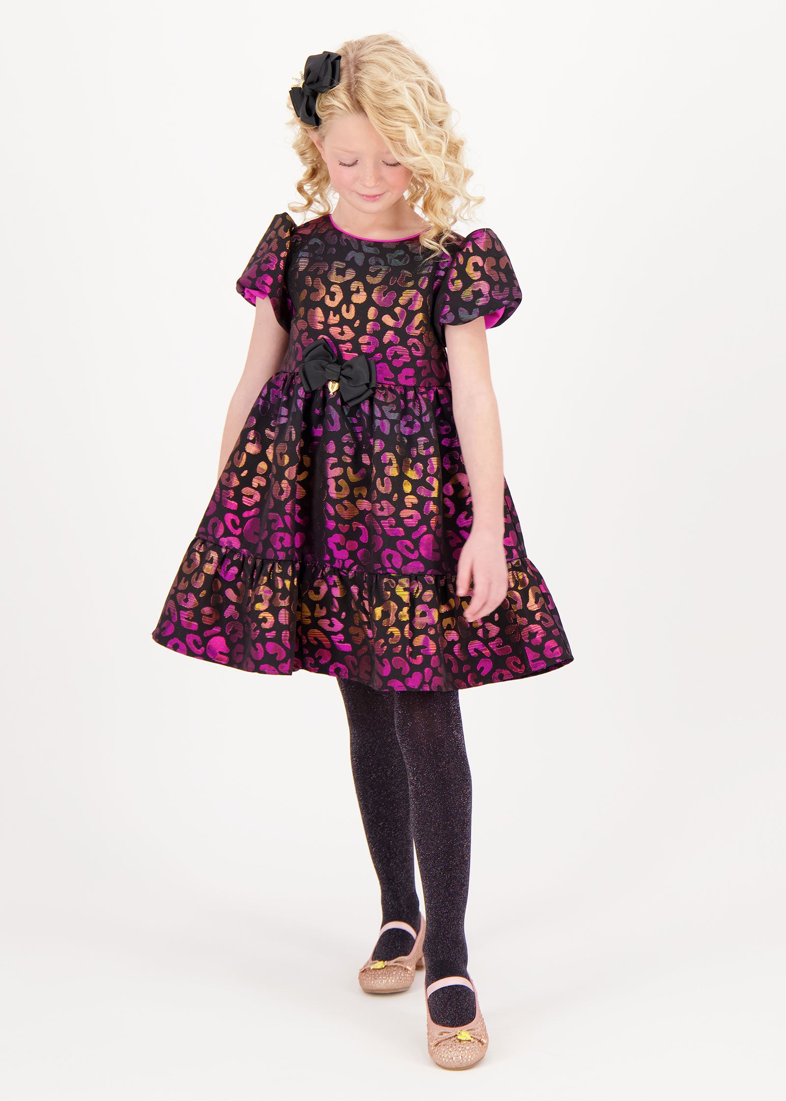 Isadora Leopard Tiered Dress