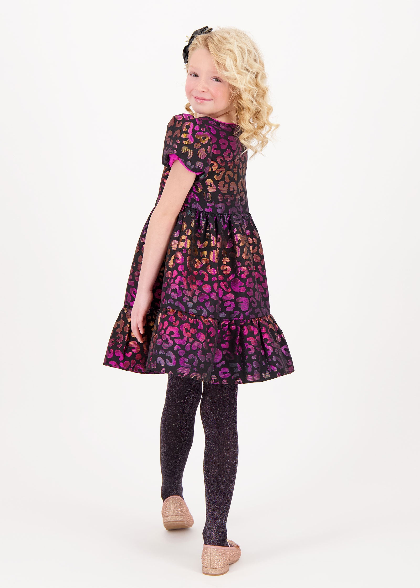 Isadora Leopard Tiered Dress