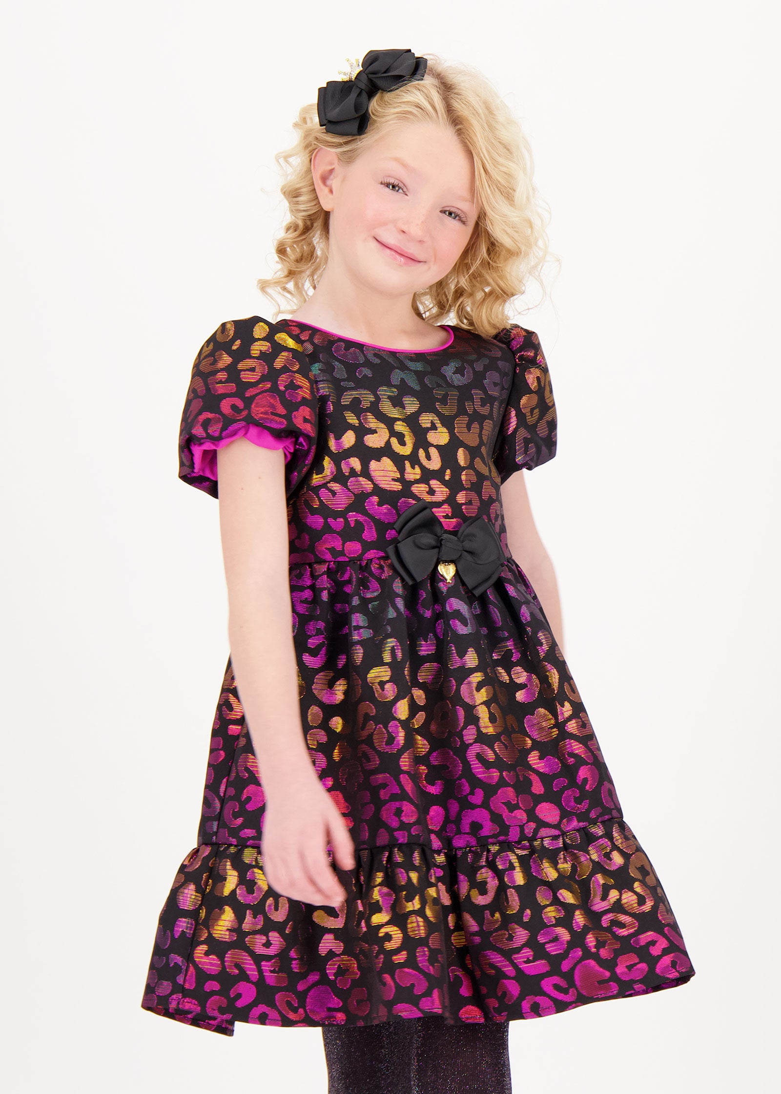 Isadora Leopard Tiered Dress