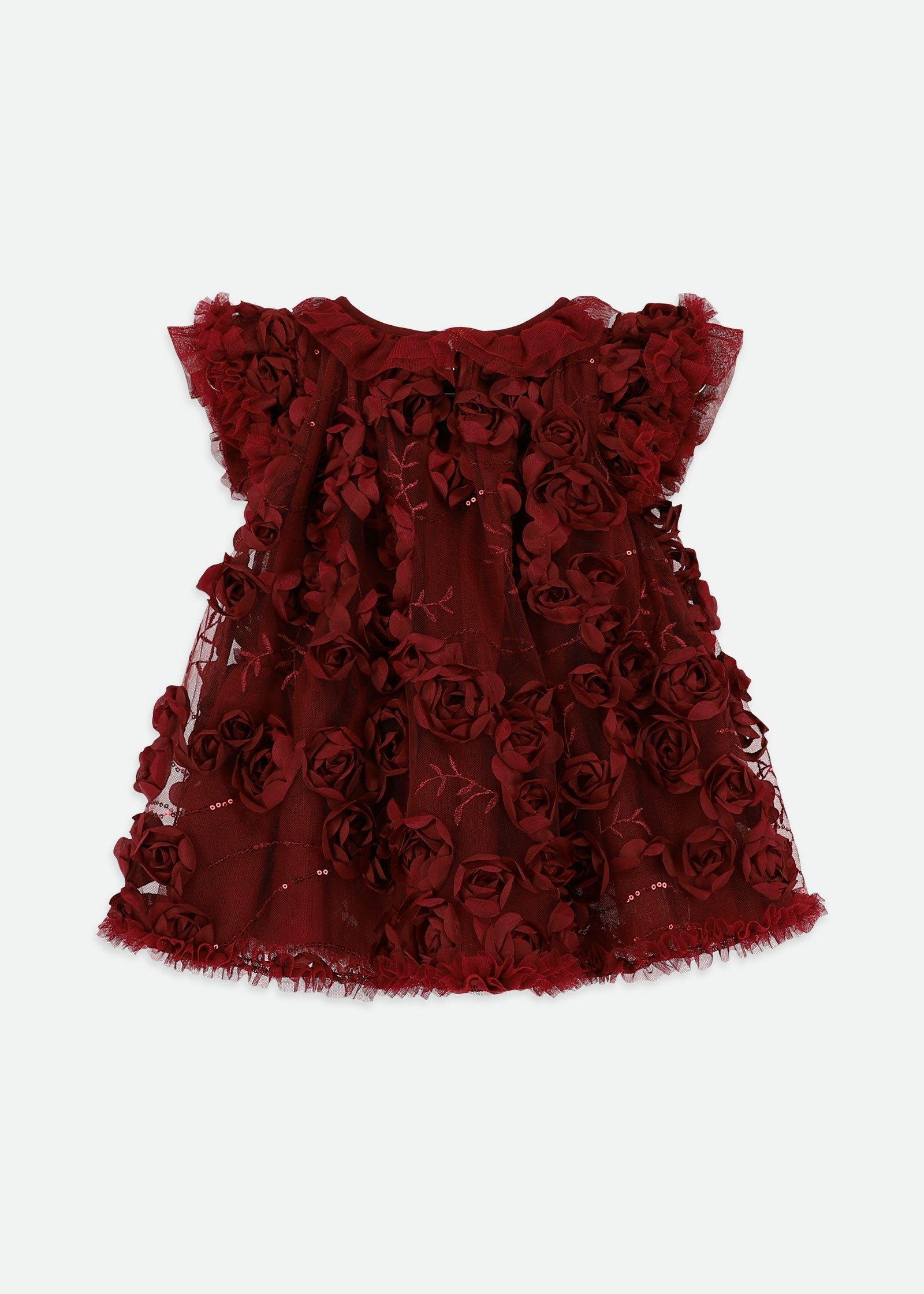 Ivy Sequin And 3D Flower Baby Dres Port