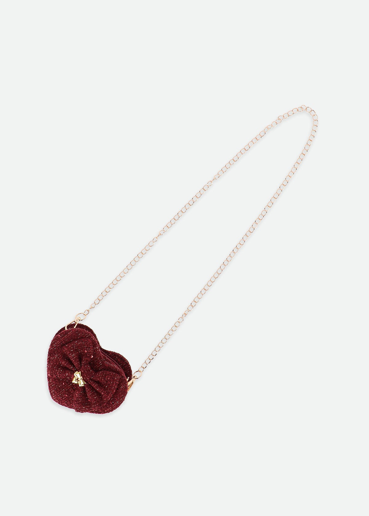 Jade Tweed Heart Handbag Port