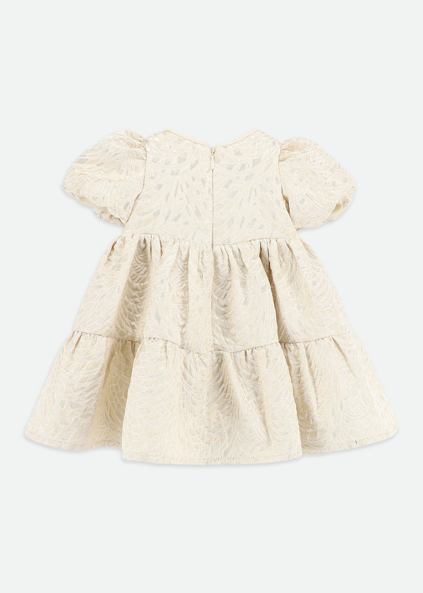 Jordan Baby Jacquard Dress Gold