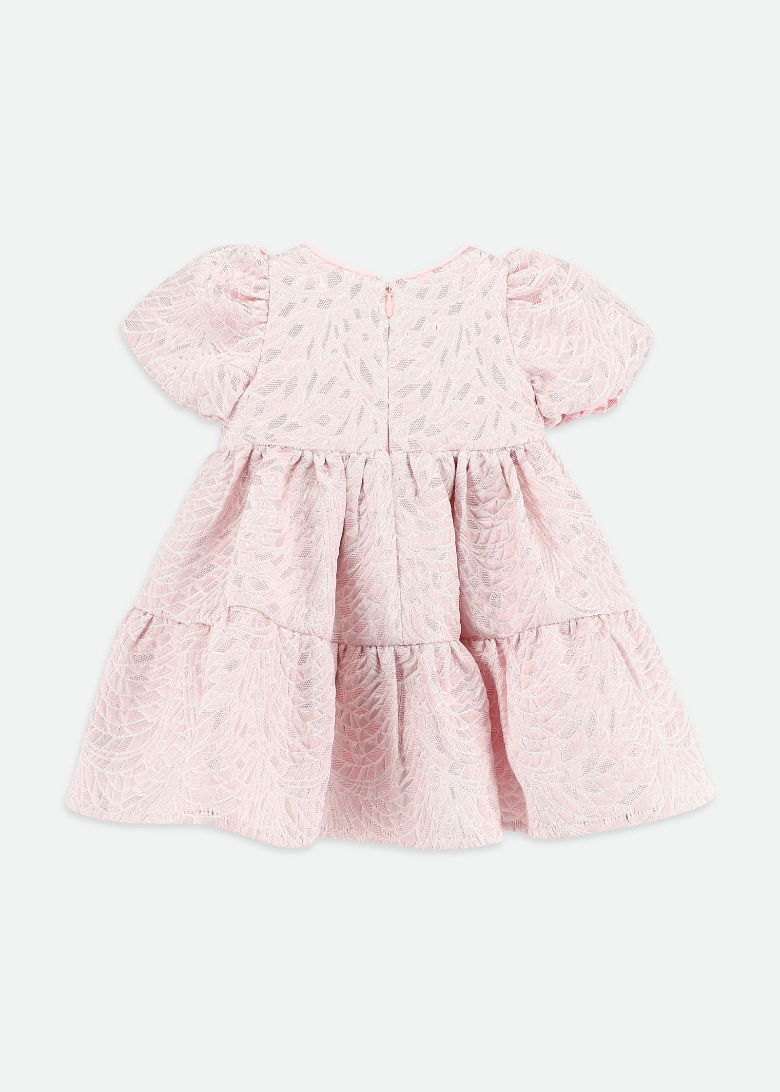 Jordan Baby Jacquard Dress Pale Pink