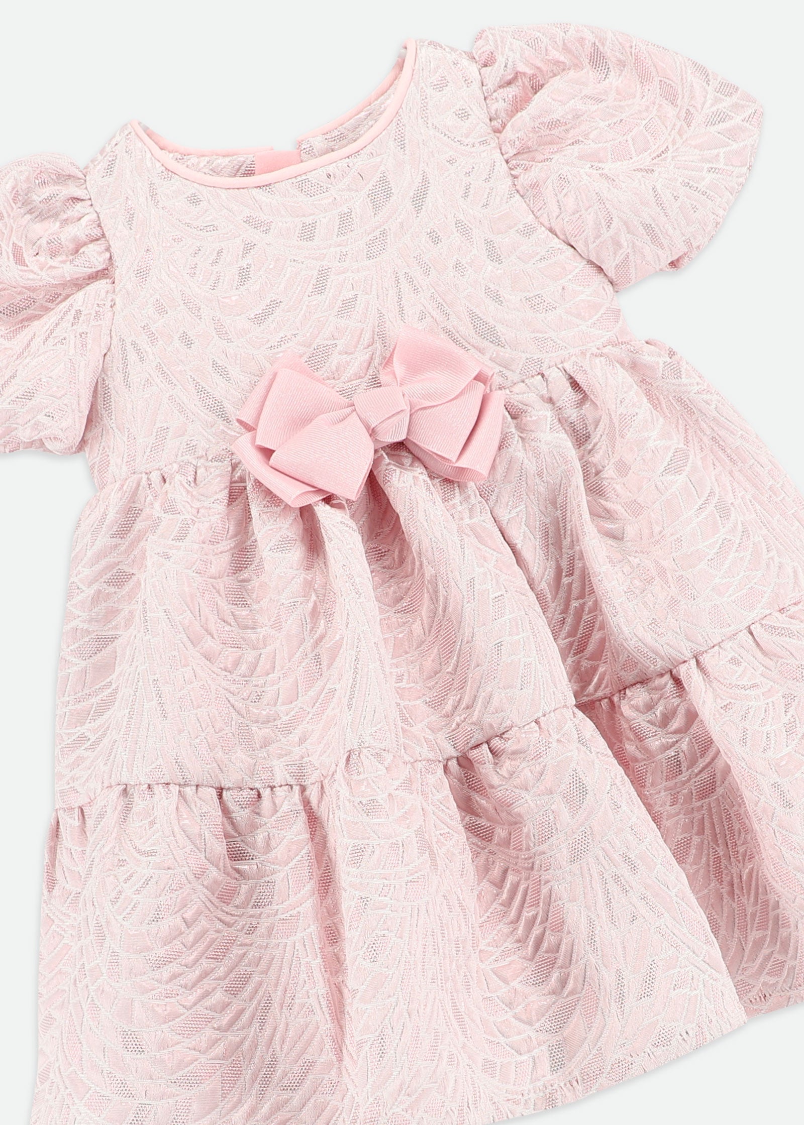 Jordan Baby Jacquard Dress Pale Pink