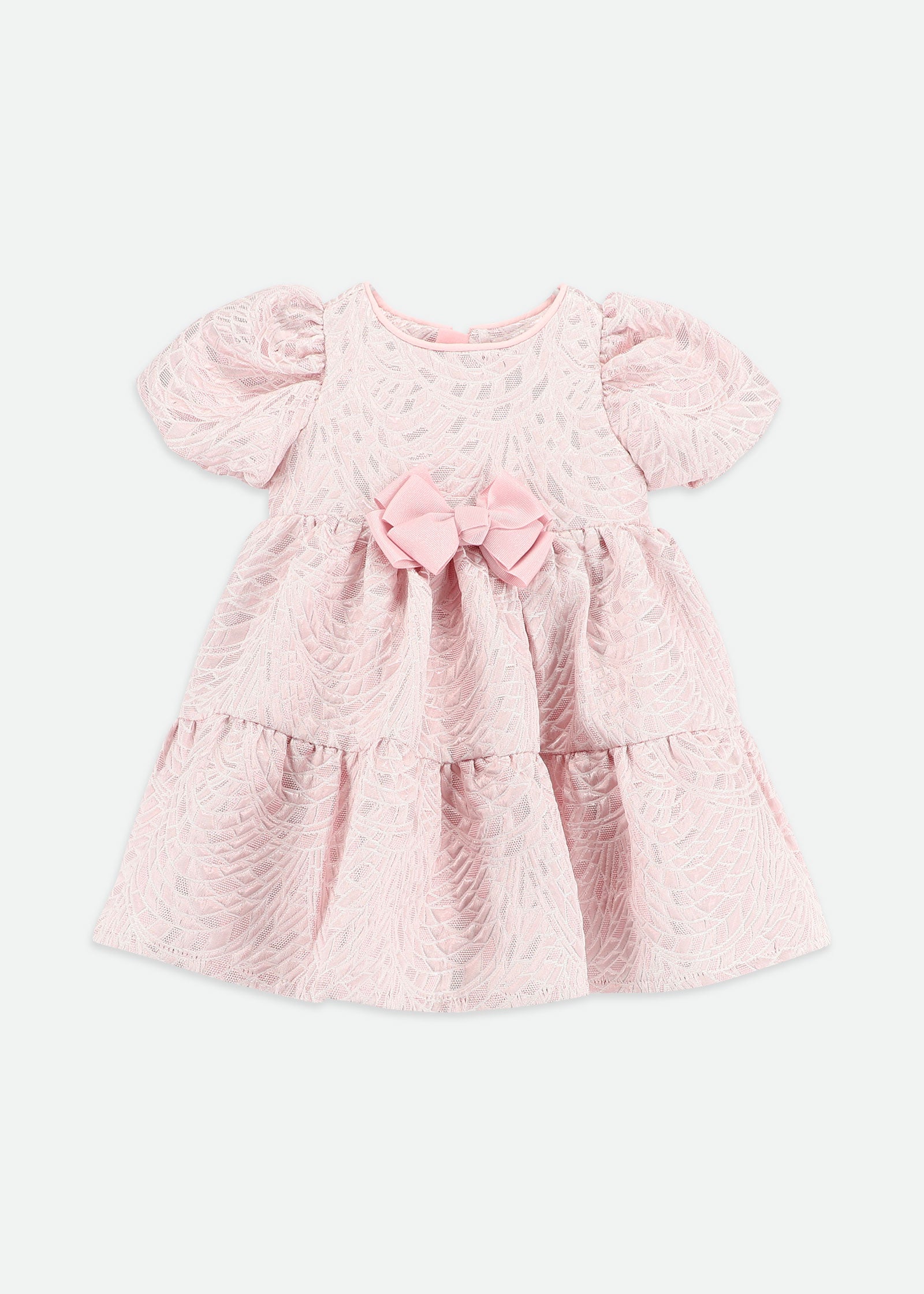 Jordan Baby Jacquard Dress Pale Pink